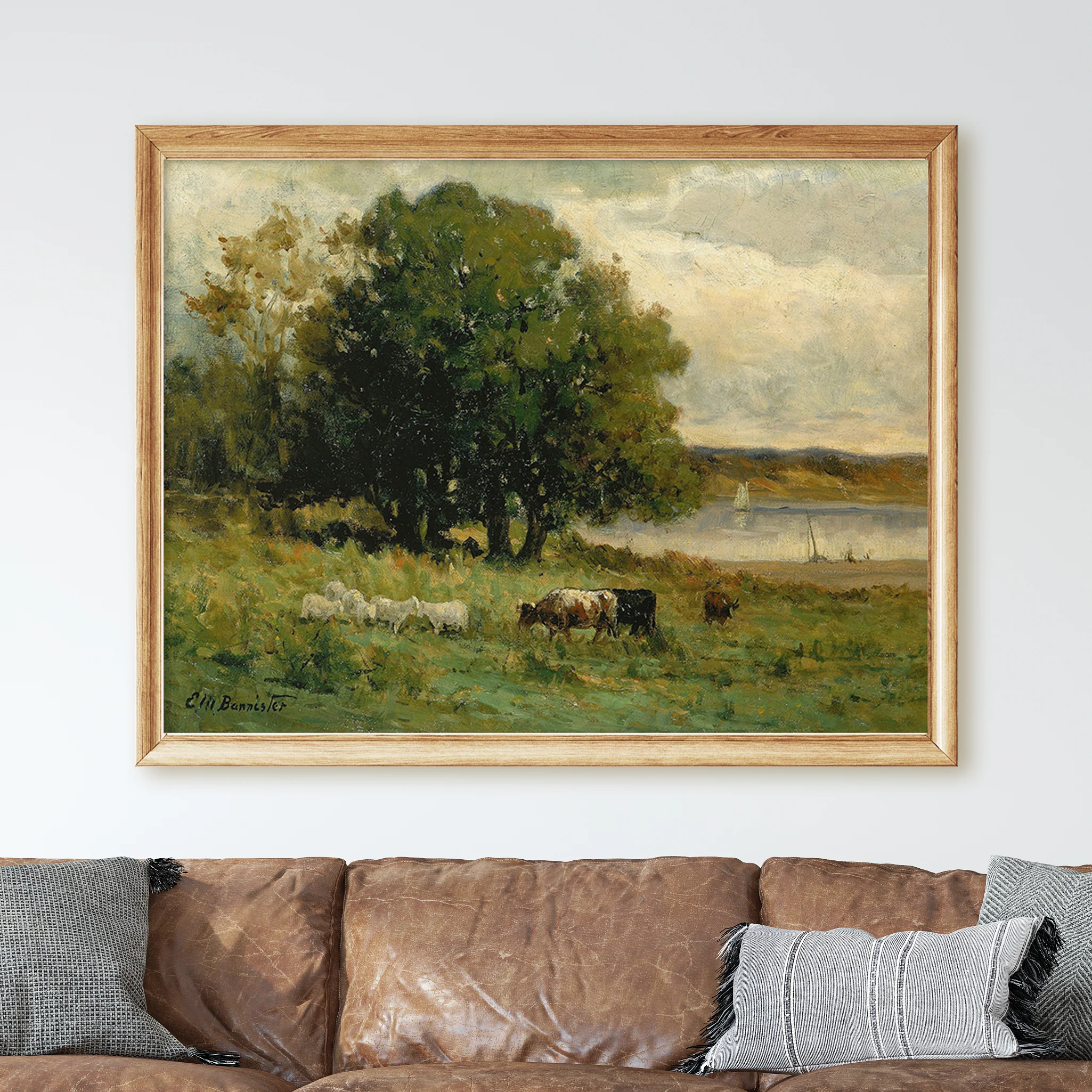 Cows and Sheep in a Landscape - Image 2