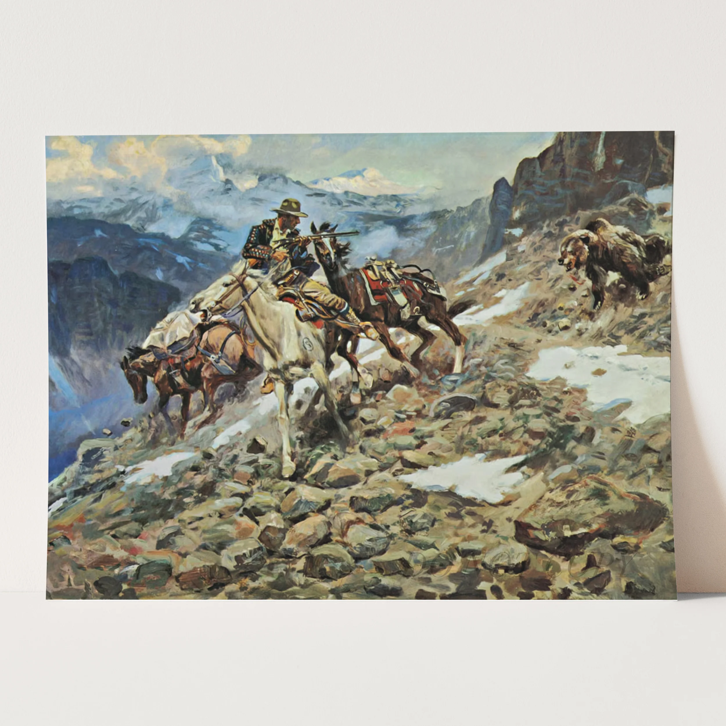 Crippled But Still Coming by Charles Marion Russell - Image 3