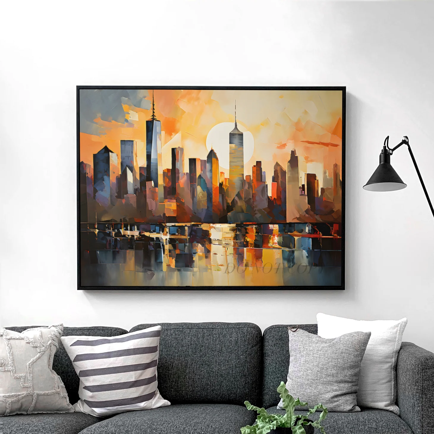Cubism Style Manhattan Skyline - Image 2