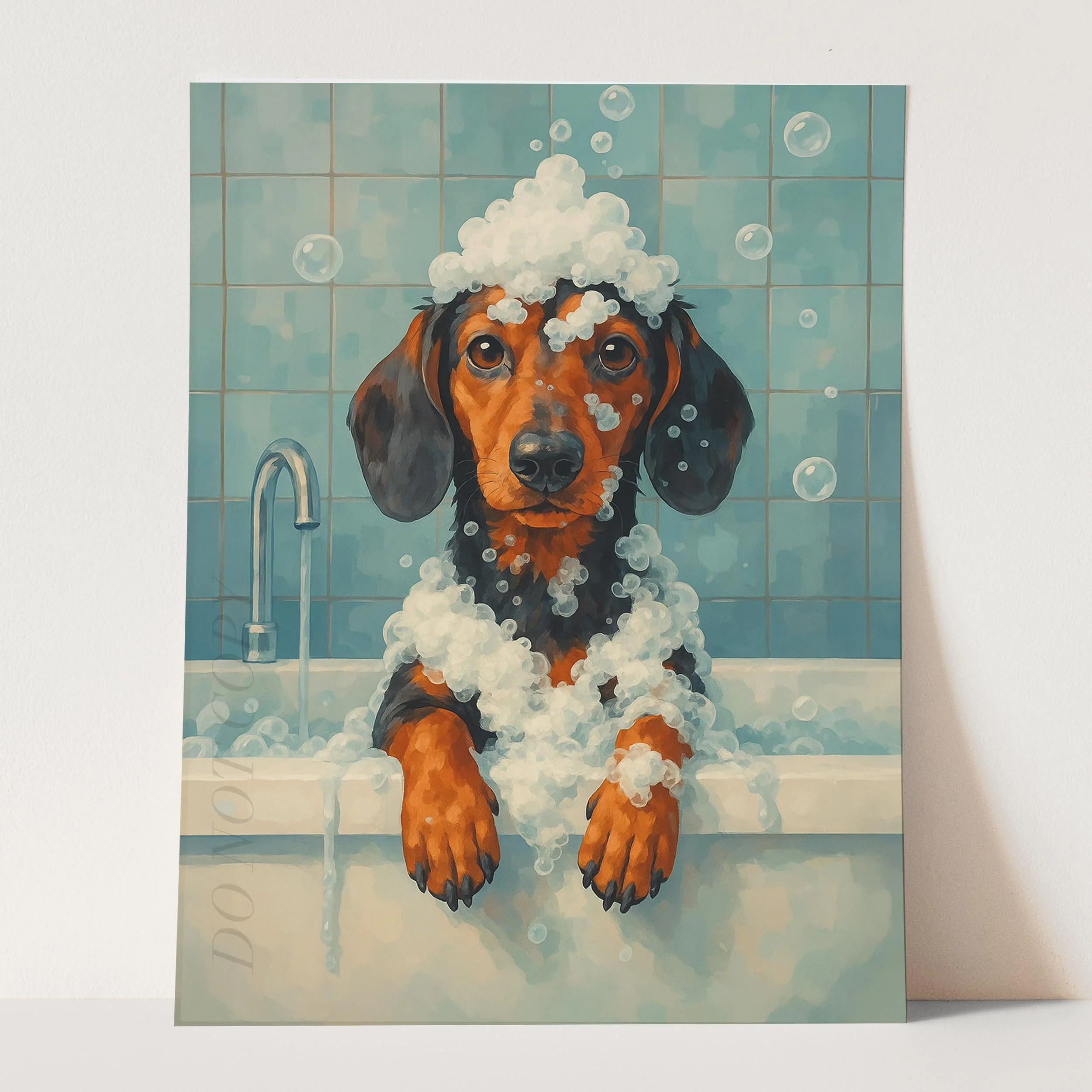 Dachshund Dog Bathtub Bubble Bath - Image 3