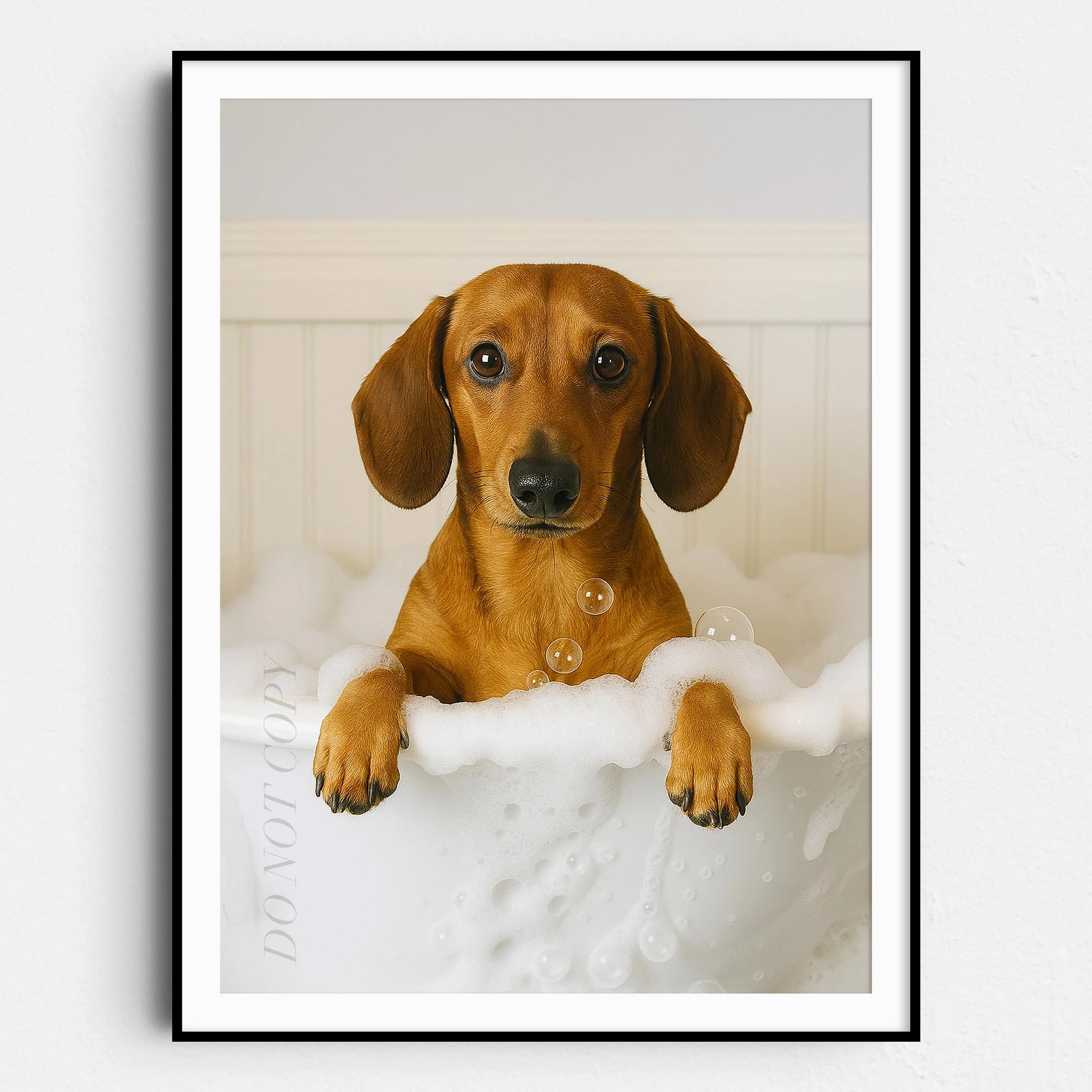 Dachshund Dog Bubble Bath