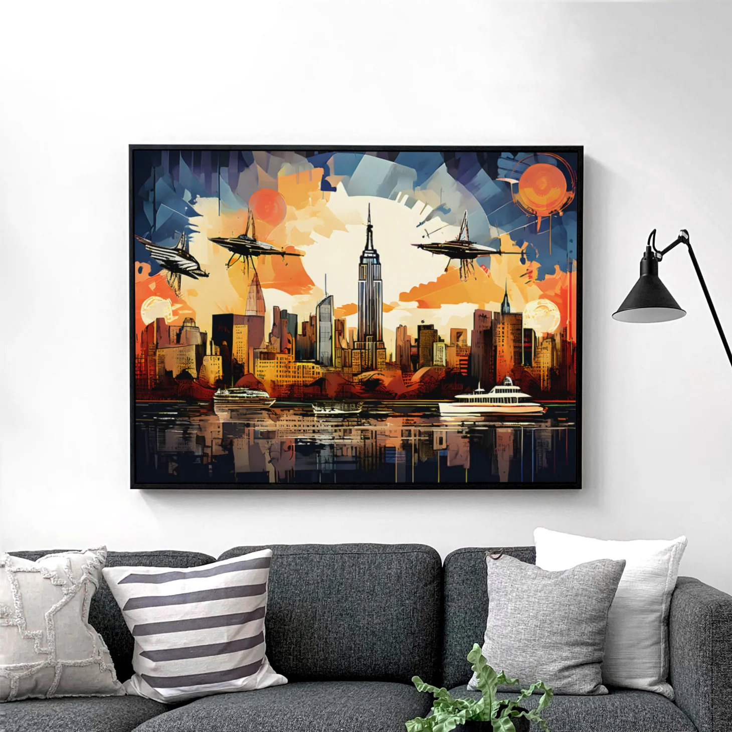 Dadaism Style Manhattan Skyline - Image 2