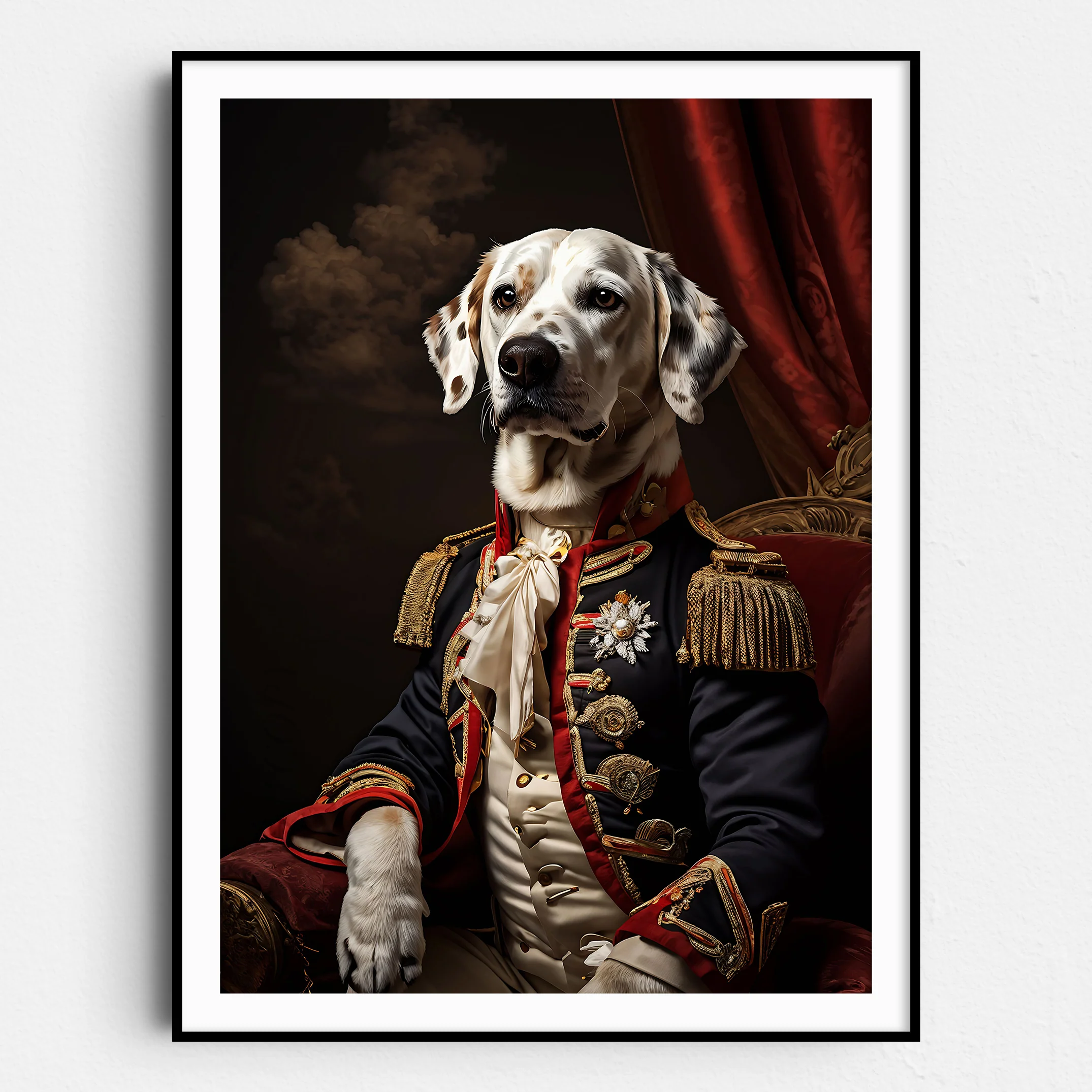 Dalmatian Dog Aristocrat Portrait