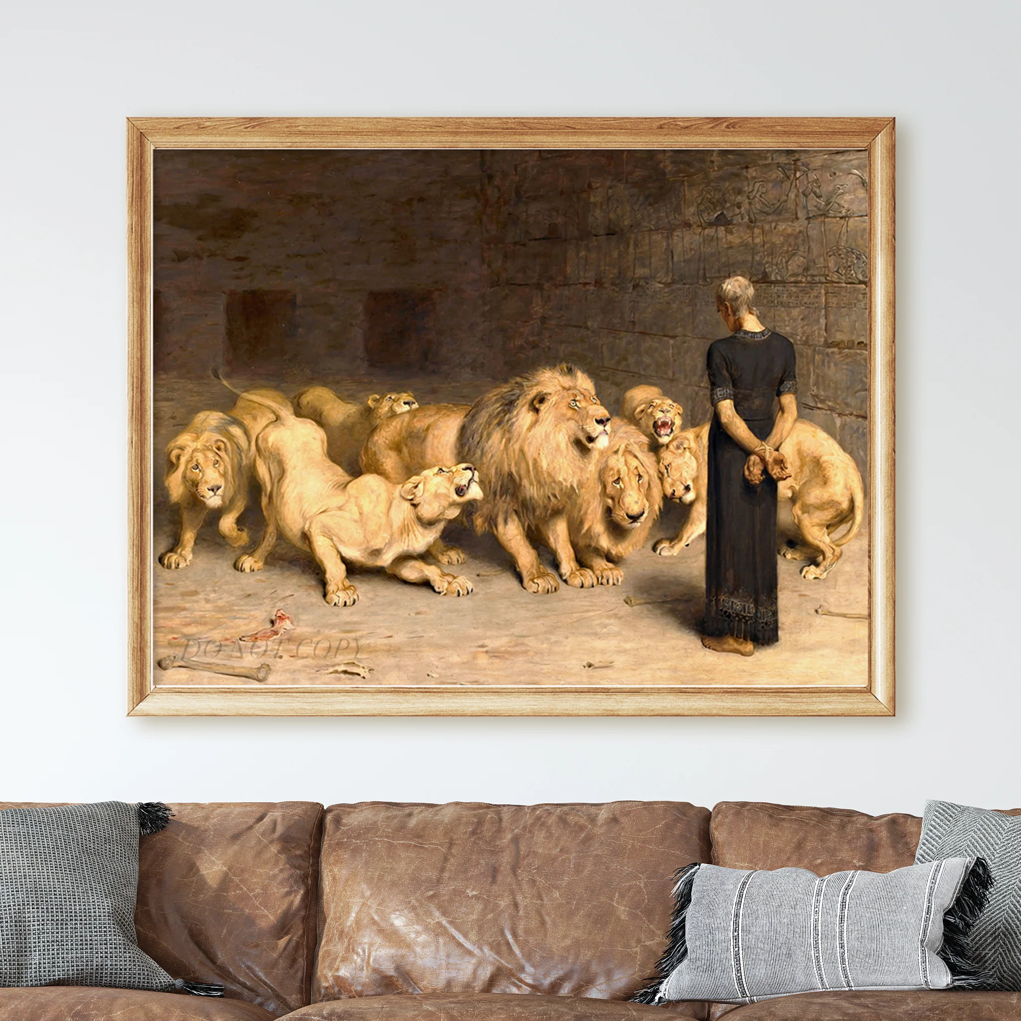 Daniel in the Lions' Den 1872 by Briton Rivière - Image 2