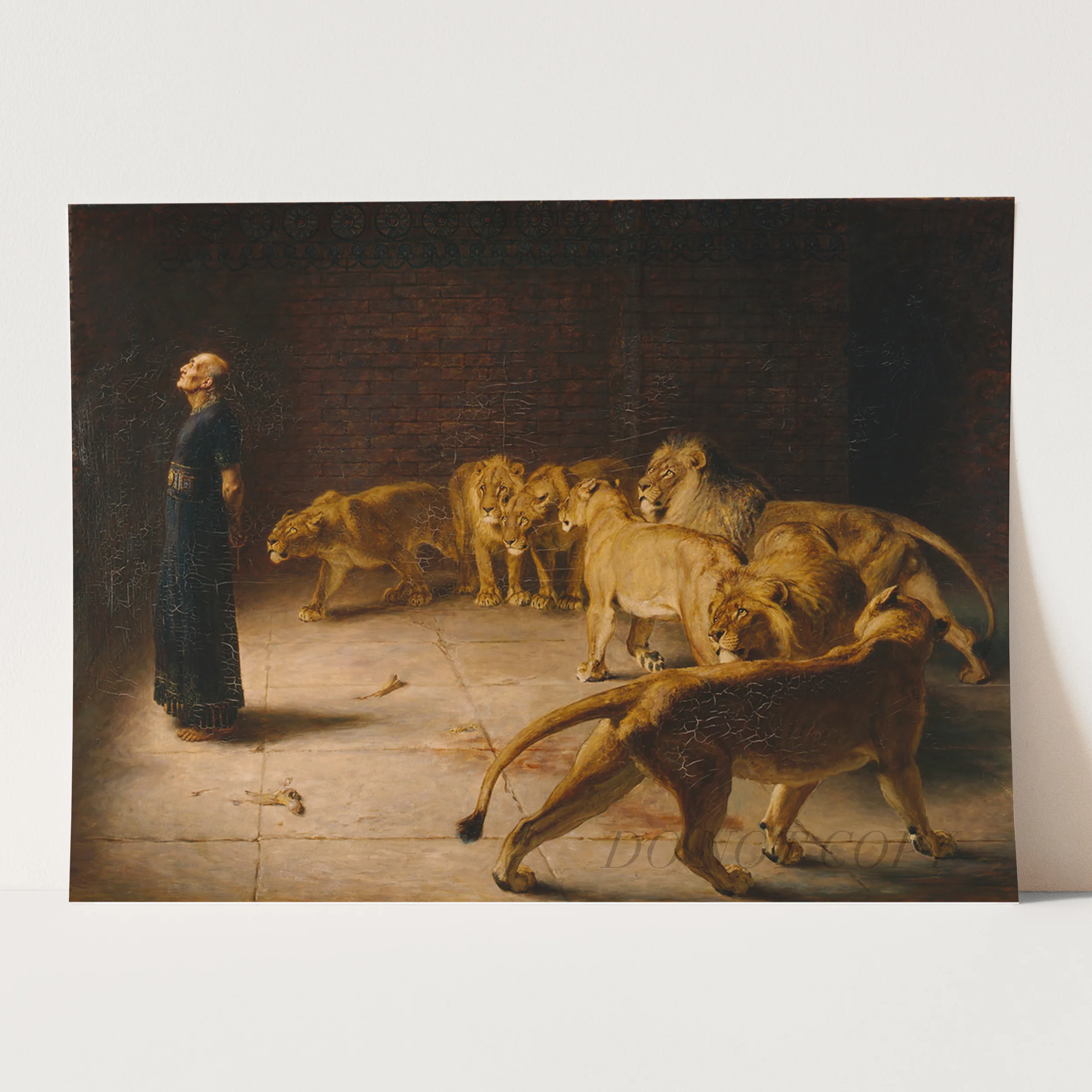 Daniel in the Lions' Den (1890) by Briton Rivière - Image 3