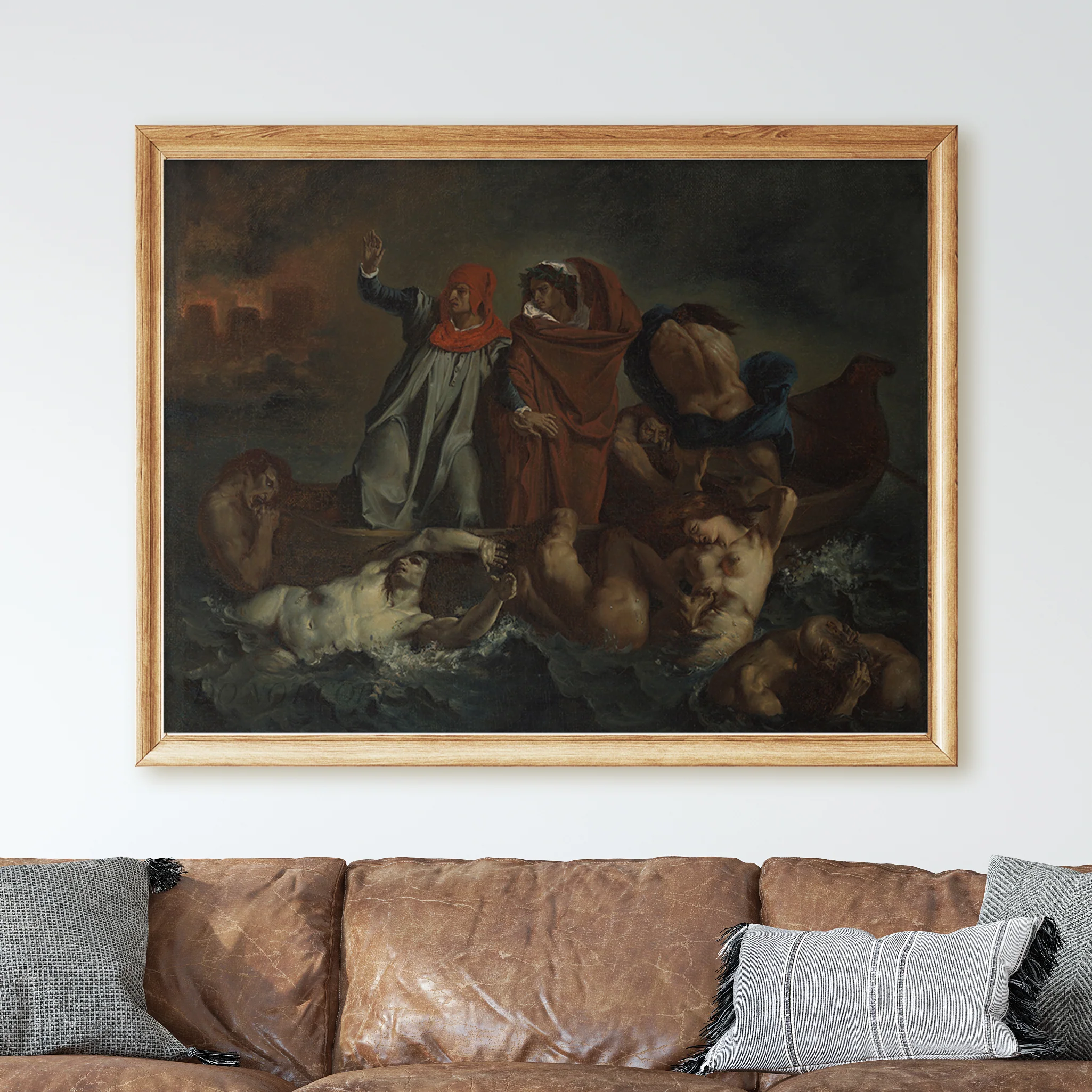 Dante's Bark (1822) by Eugène Delacroix - Image 2