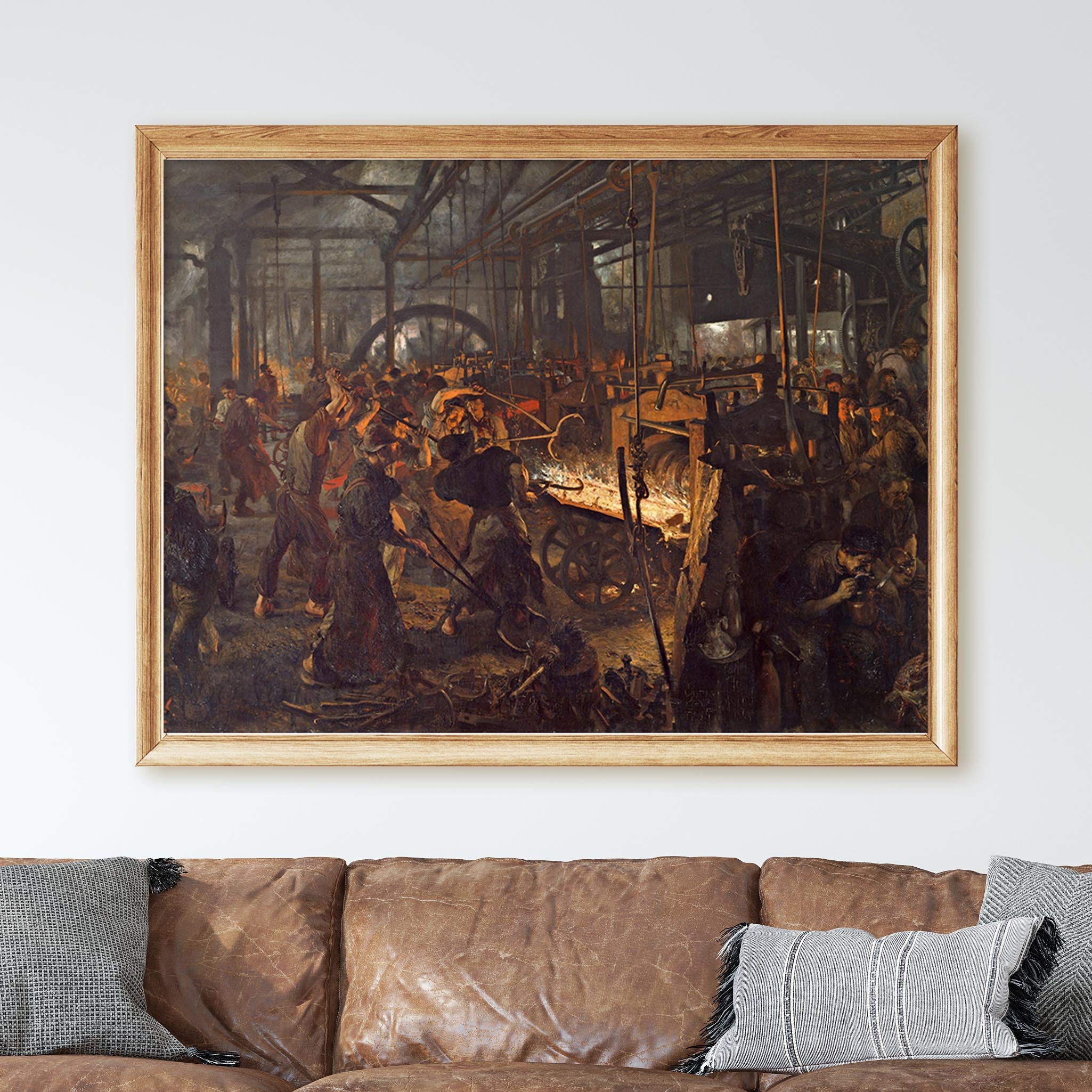 Das Eisenwalzwerk - Moderne Cyklopen (1872) Adolf Menzel - Image 2