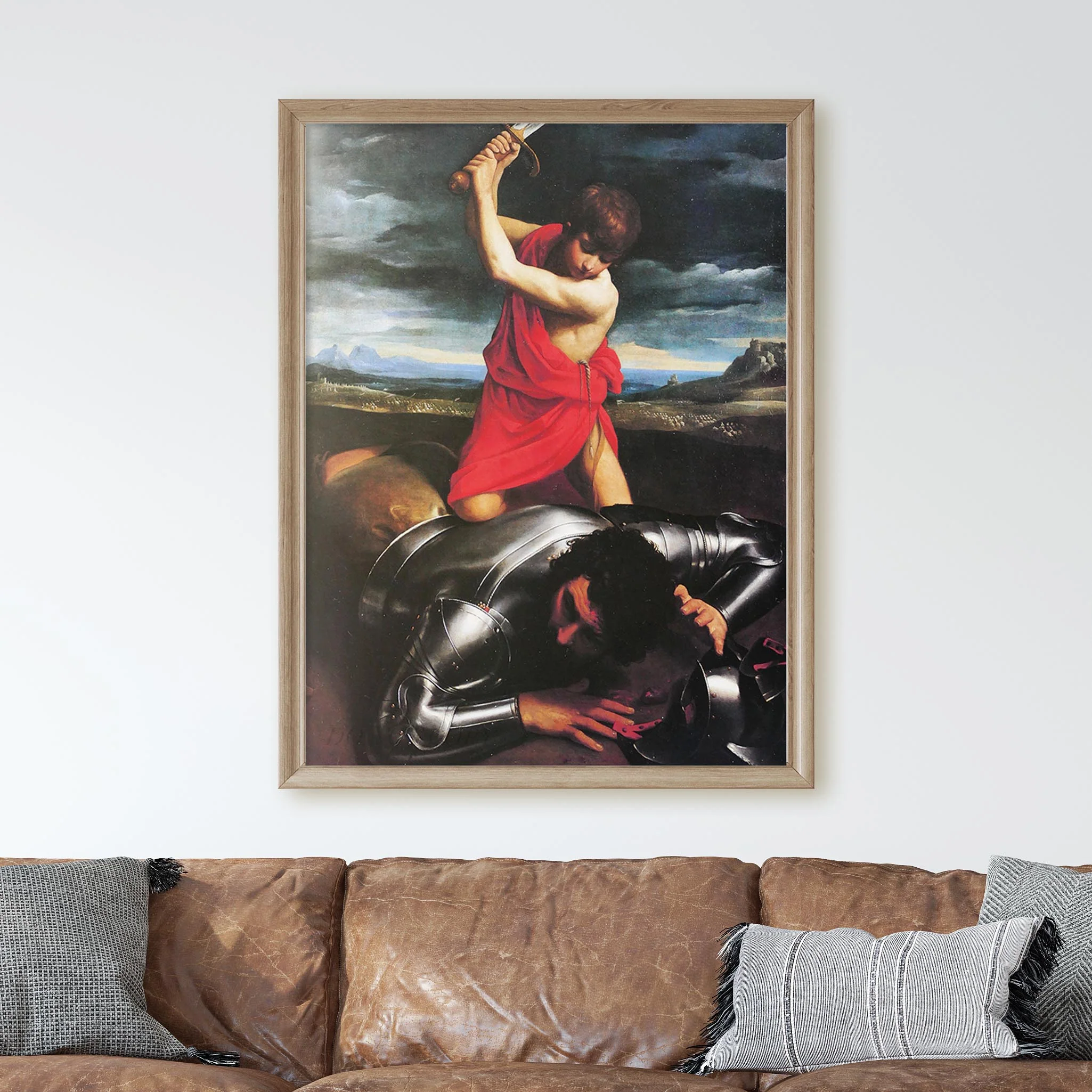 David and Goliath by Guido Reni - Image 2