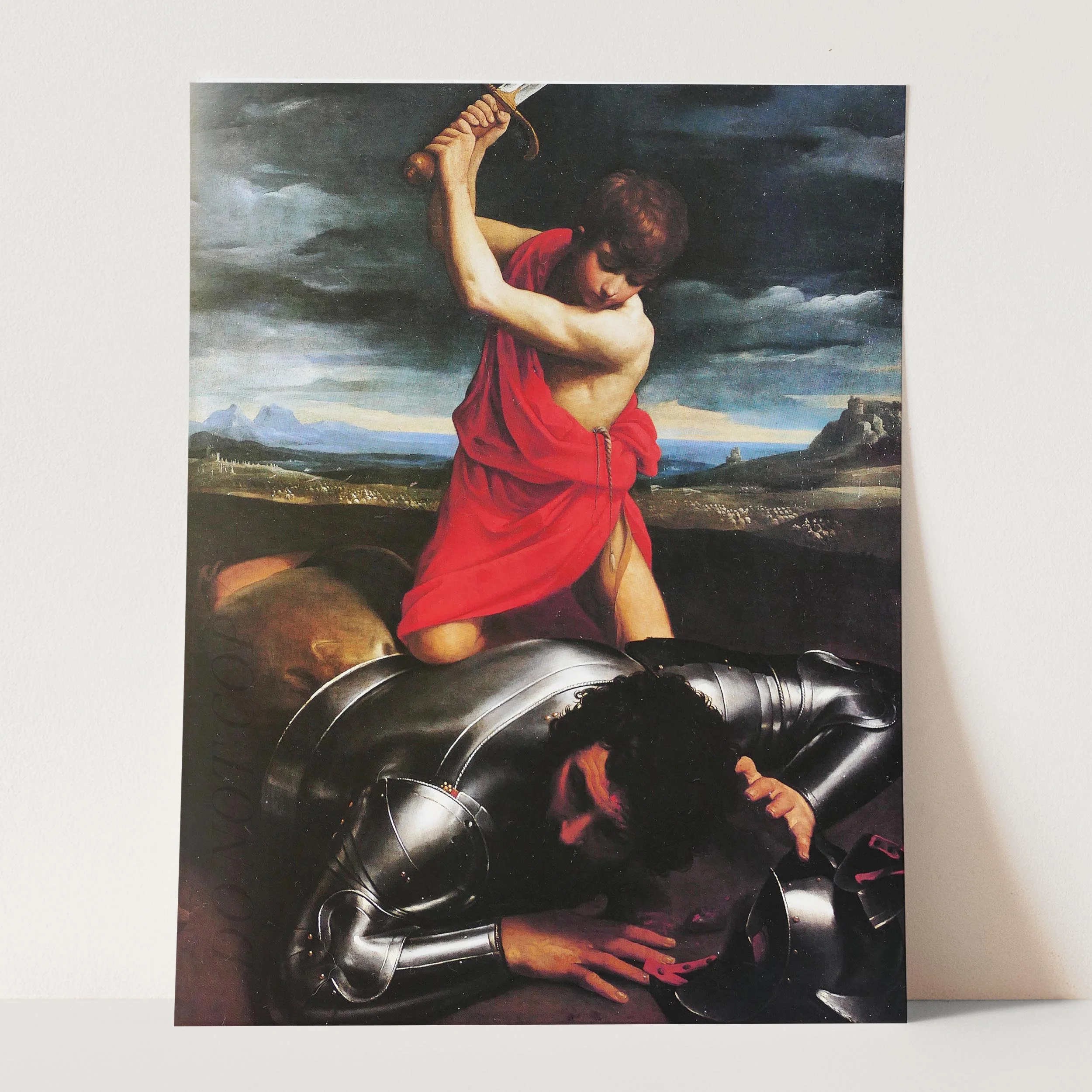 David and Goliath by Guido Reni - Image 3