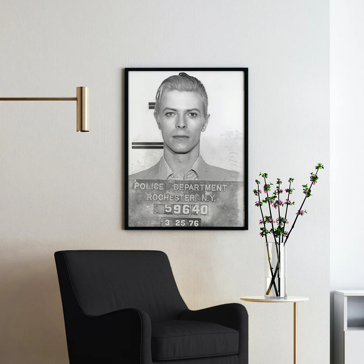 David Bowie Prison Mug Shot - Image 2