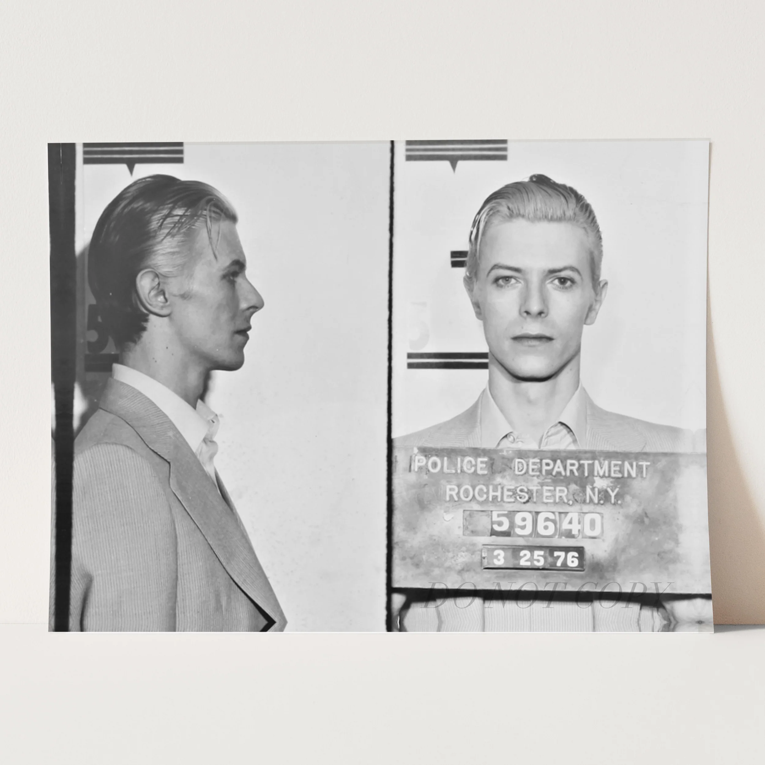 David Bowie Prison Mug Shots - Image 3