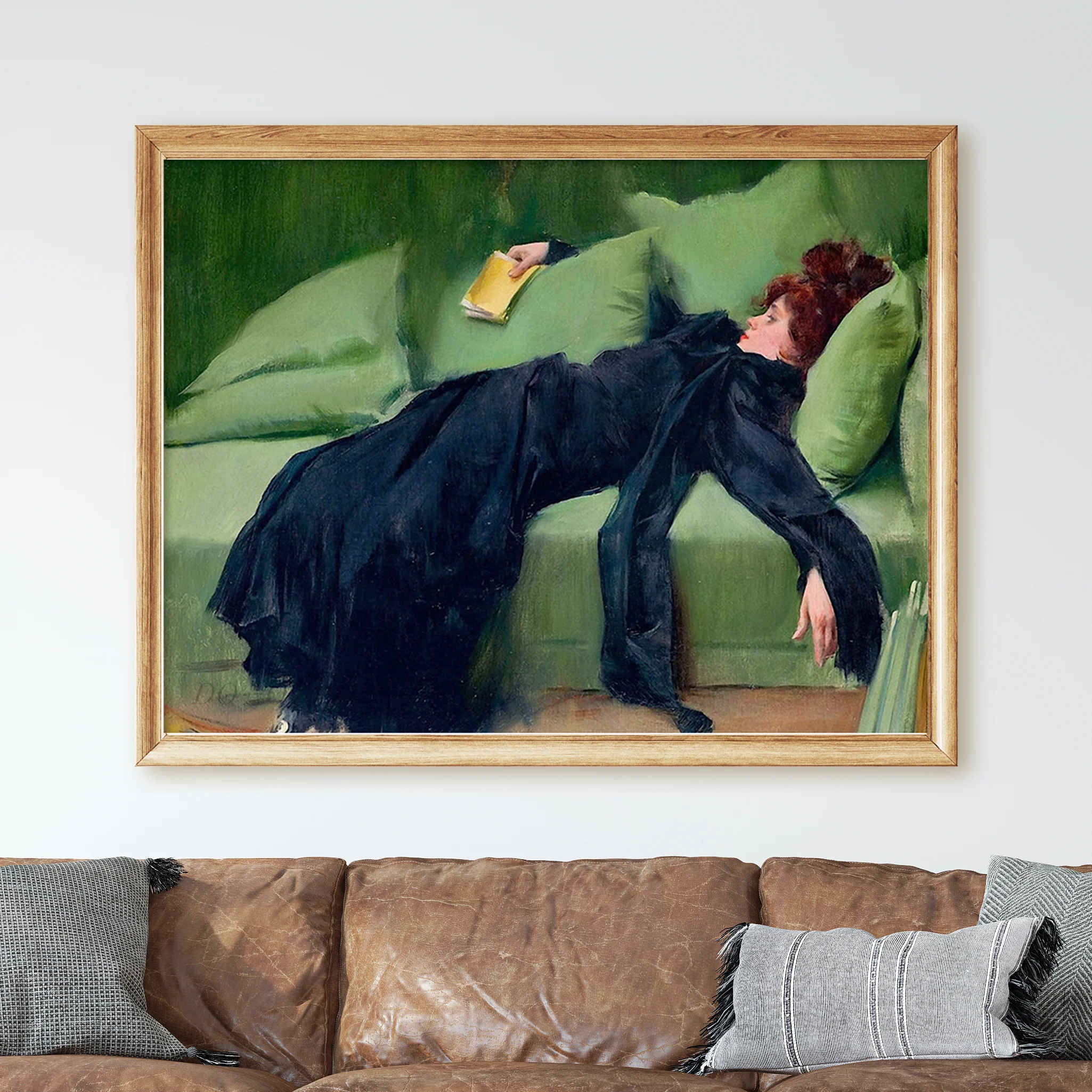 Decadent Young Woman. After the Dance (1899) by Ramon Casas - Image 2