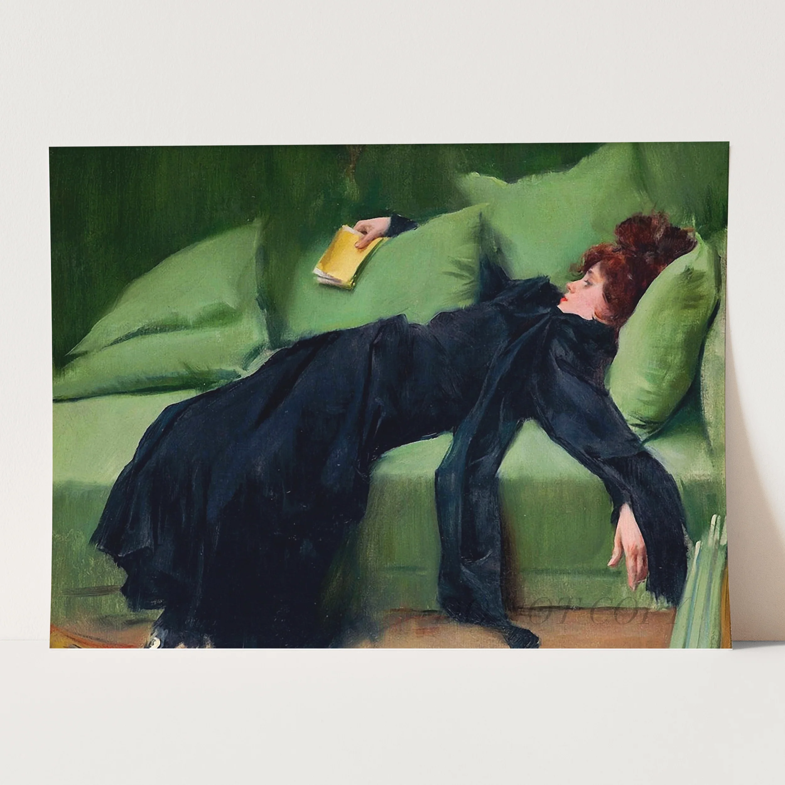 Decadent Young Woman. After the Dance (1899) by Ramon Casas - Image 3