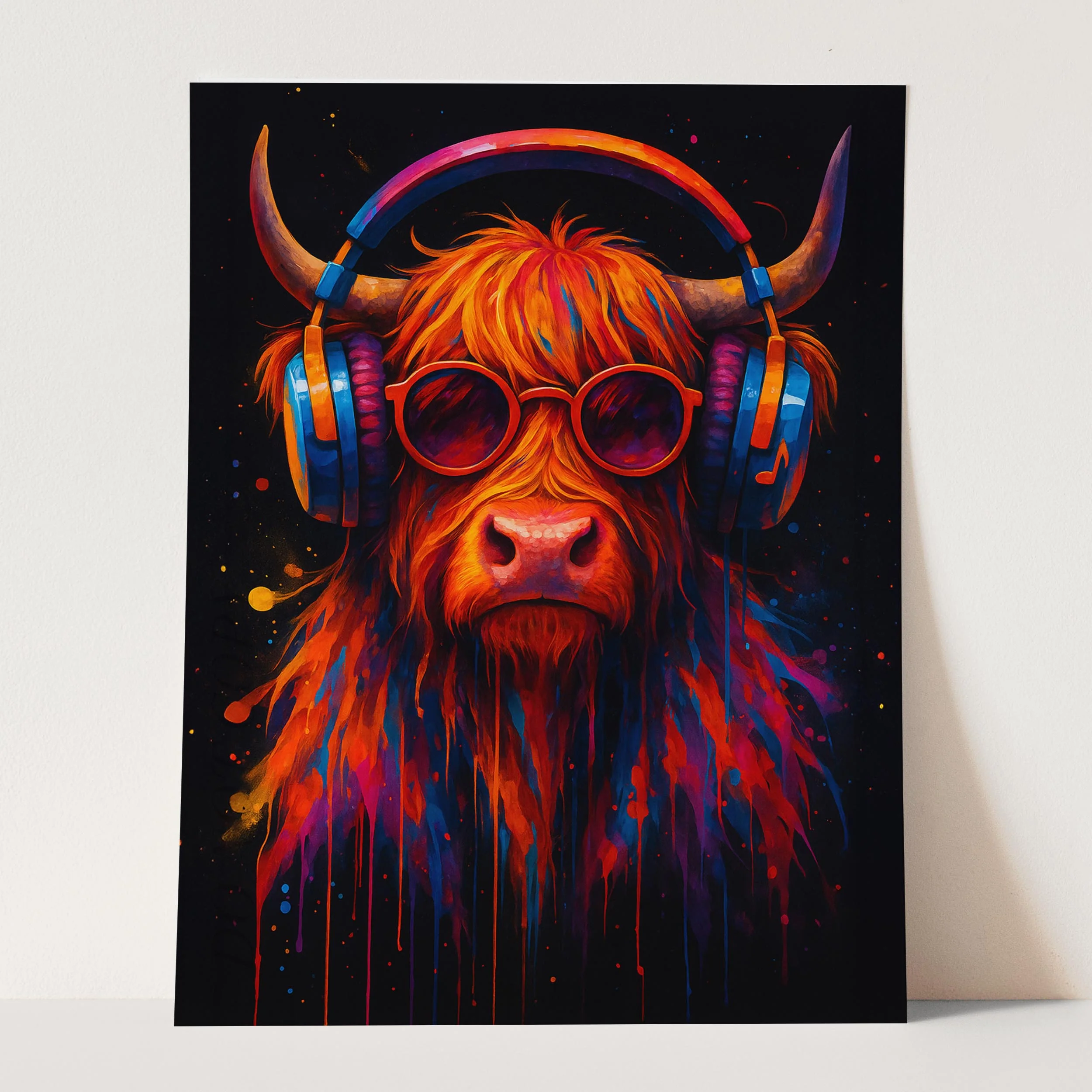 DJ Highland Cow Graffiti Banksy - Image 3