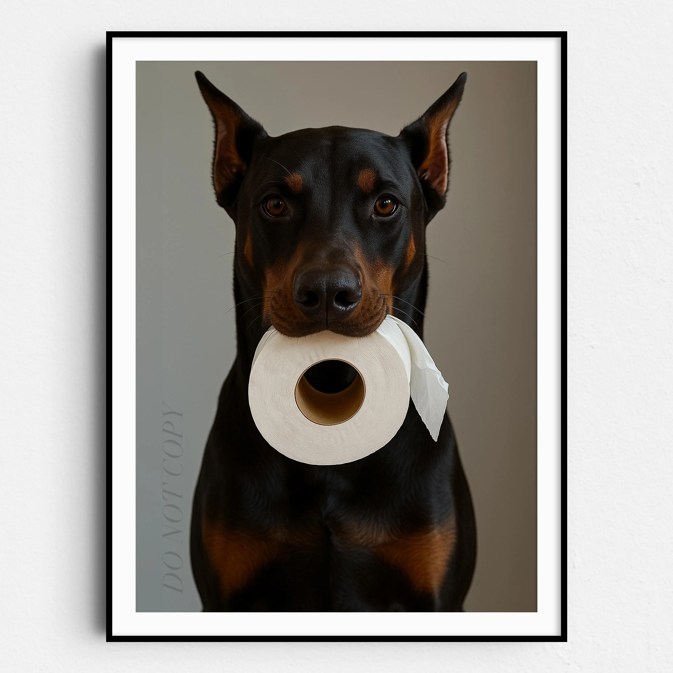 Dobermann Dog Toilet Paper