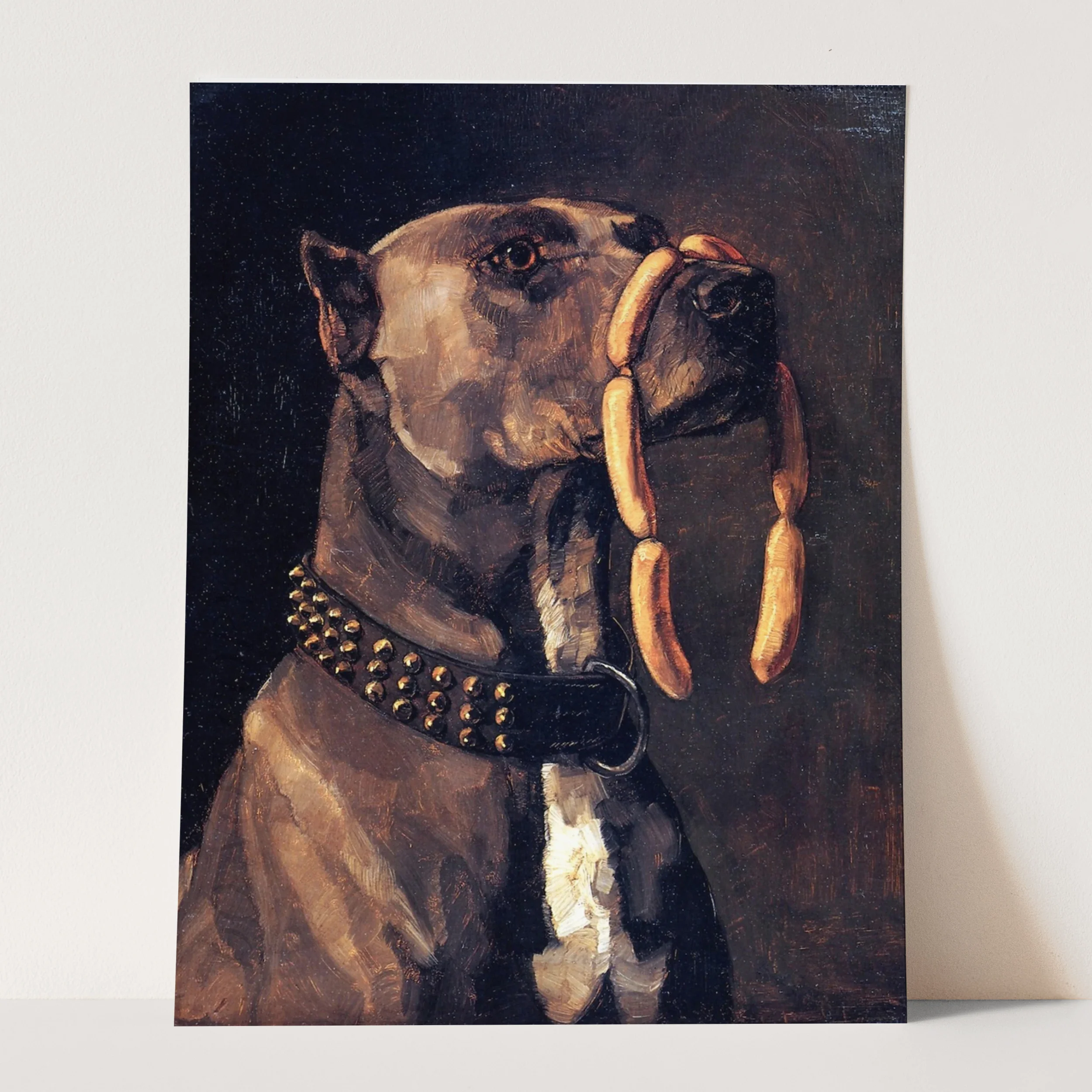 Dog With Sausage By Wilhelm Trubner - Image 3