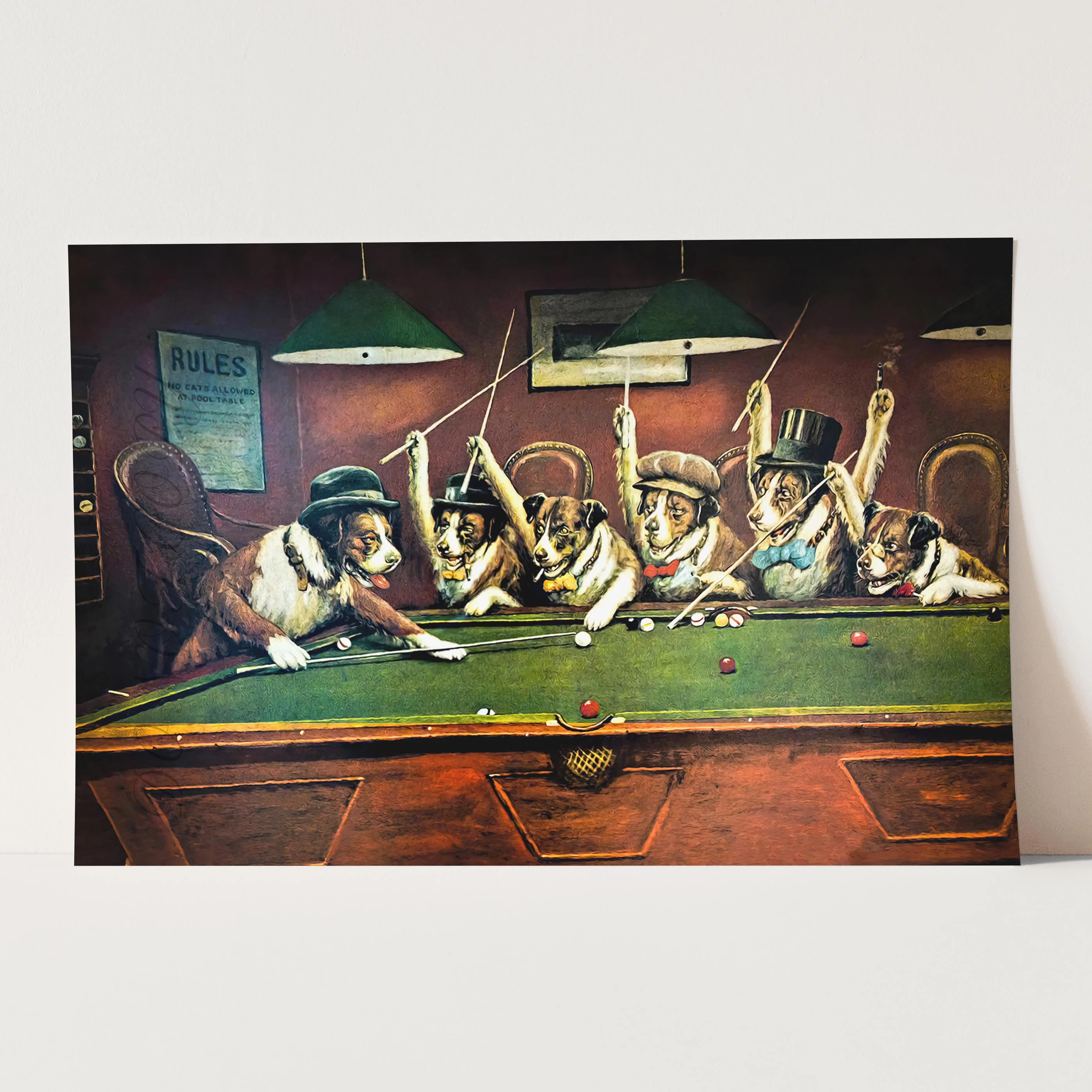 Dogs Playing Billiards - Kelly Pool - Image 3
