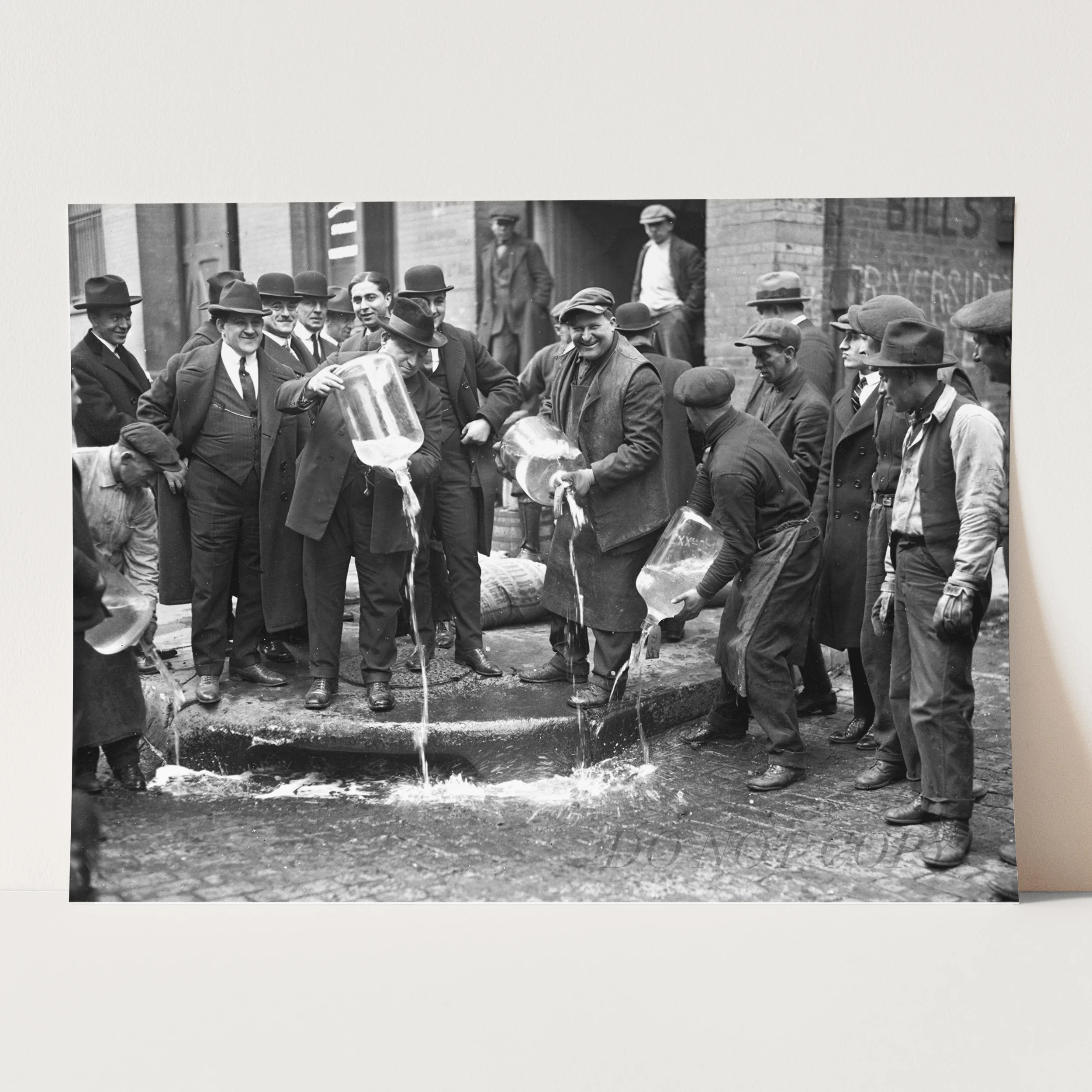 Dumping Beer Out Prohibition 1920s - Image 3
