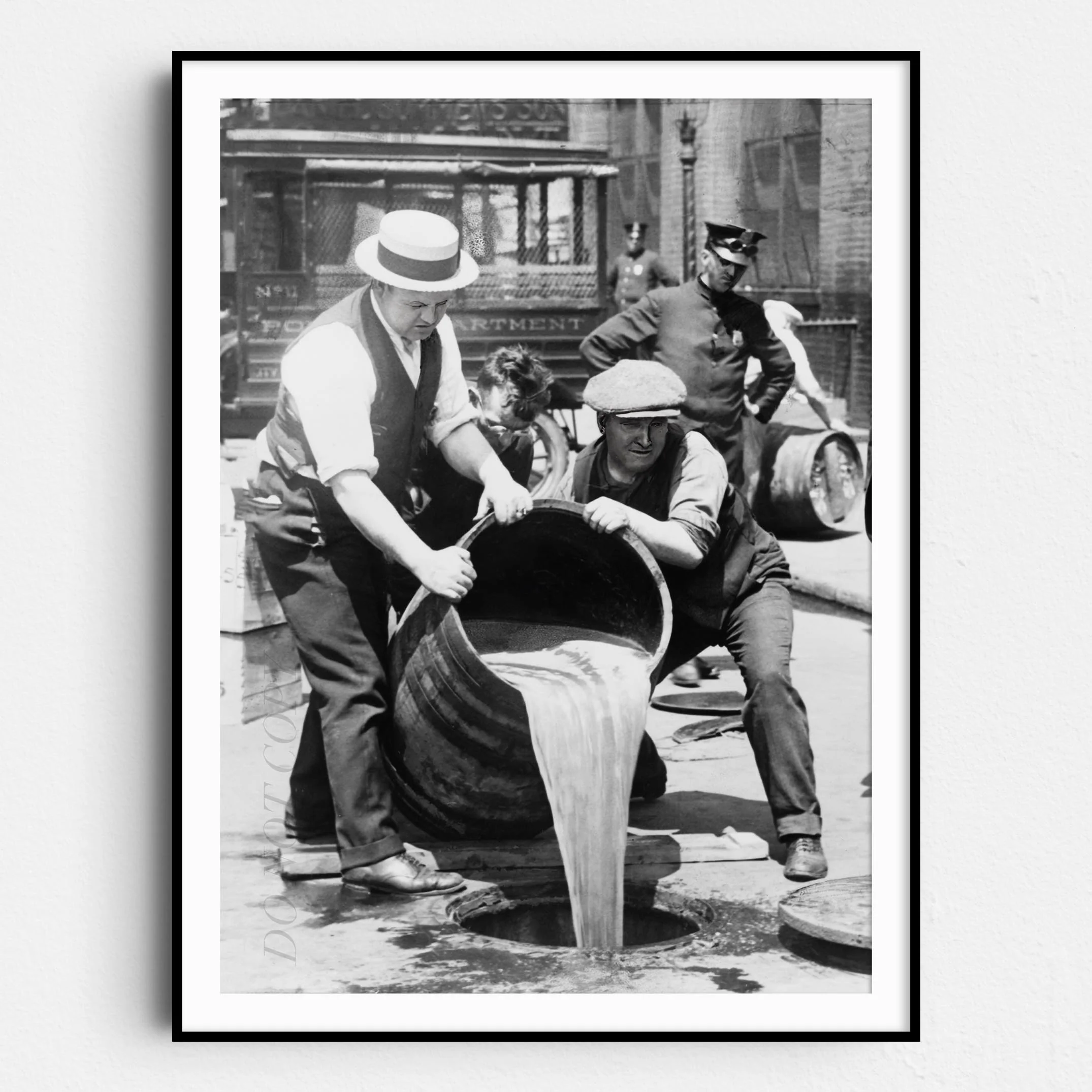 Dumping Beer Out - Prohibition 1920s
