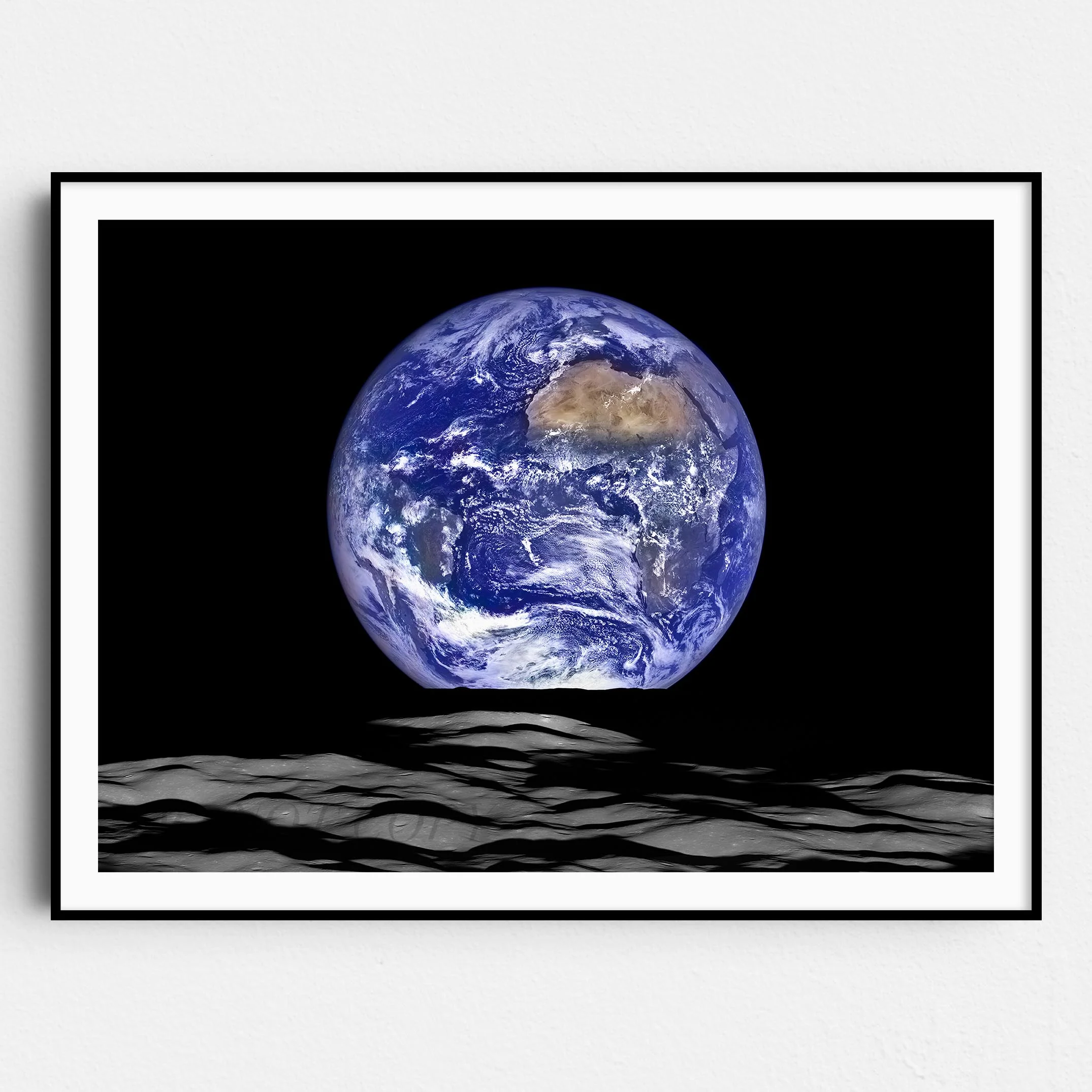 Earth Rise - View Of Earth From The Moon