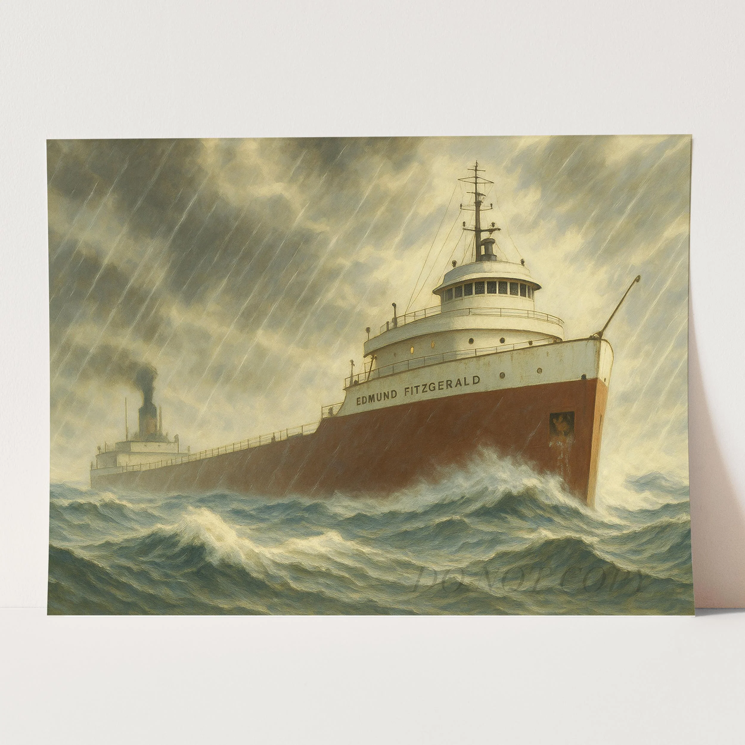 Edmund Fitzgerald Painting - Image 3
