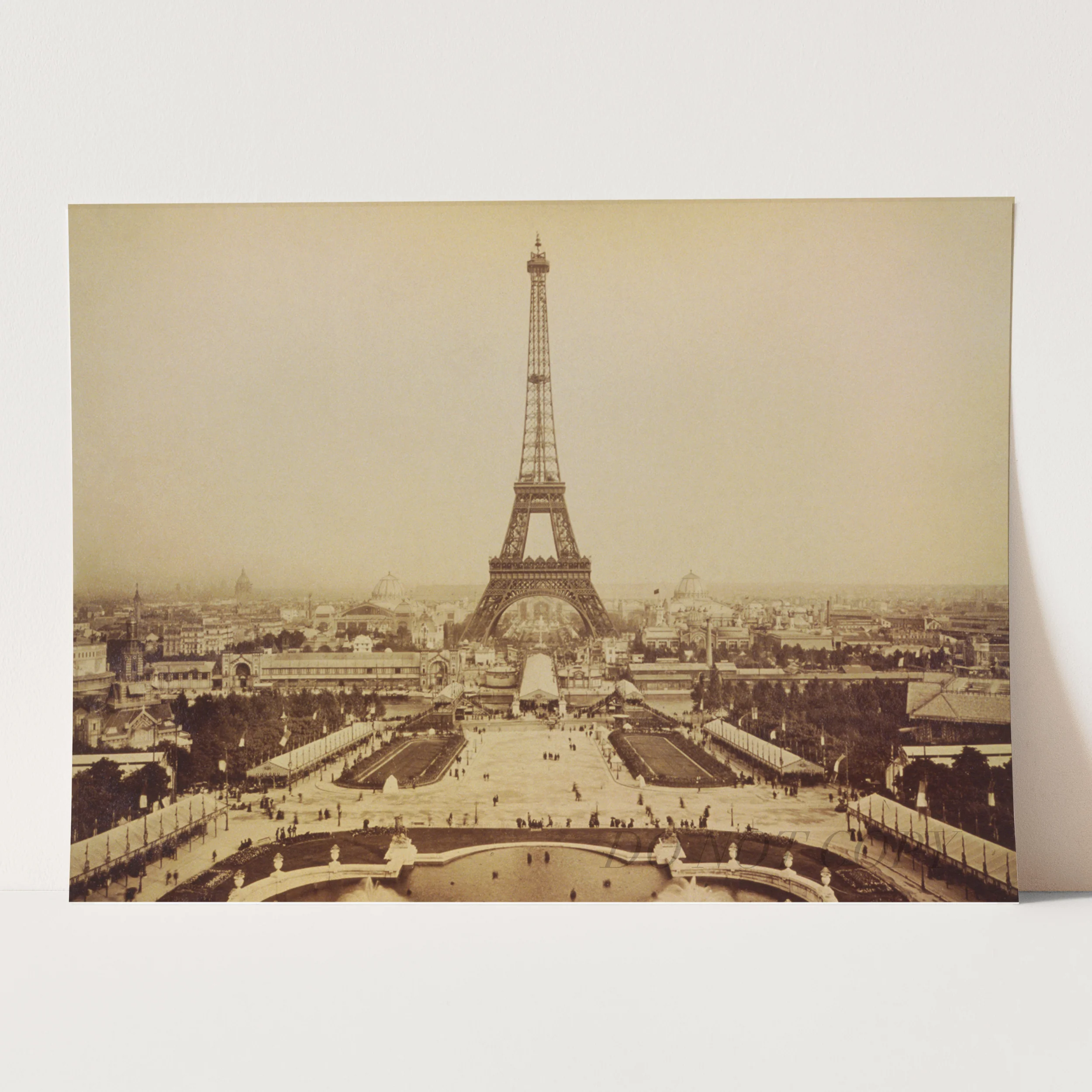 Eiffel Tower and Champ de Mars seen from Trocadéro Palace 1889 - Image 3