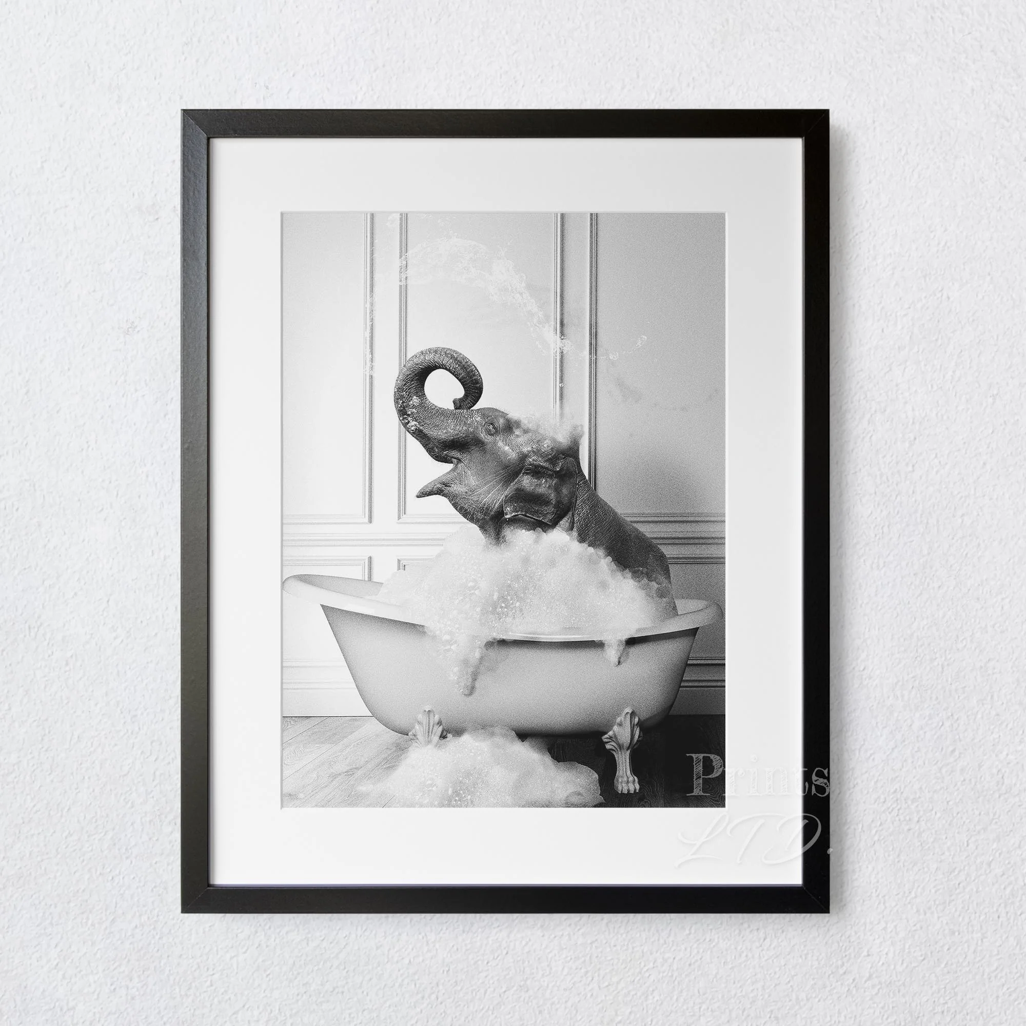 Elephant Taking A Bubble Bath In The Bathtub - Image 4