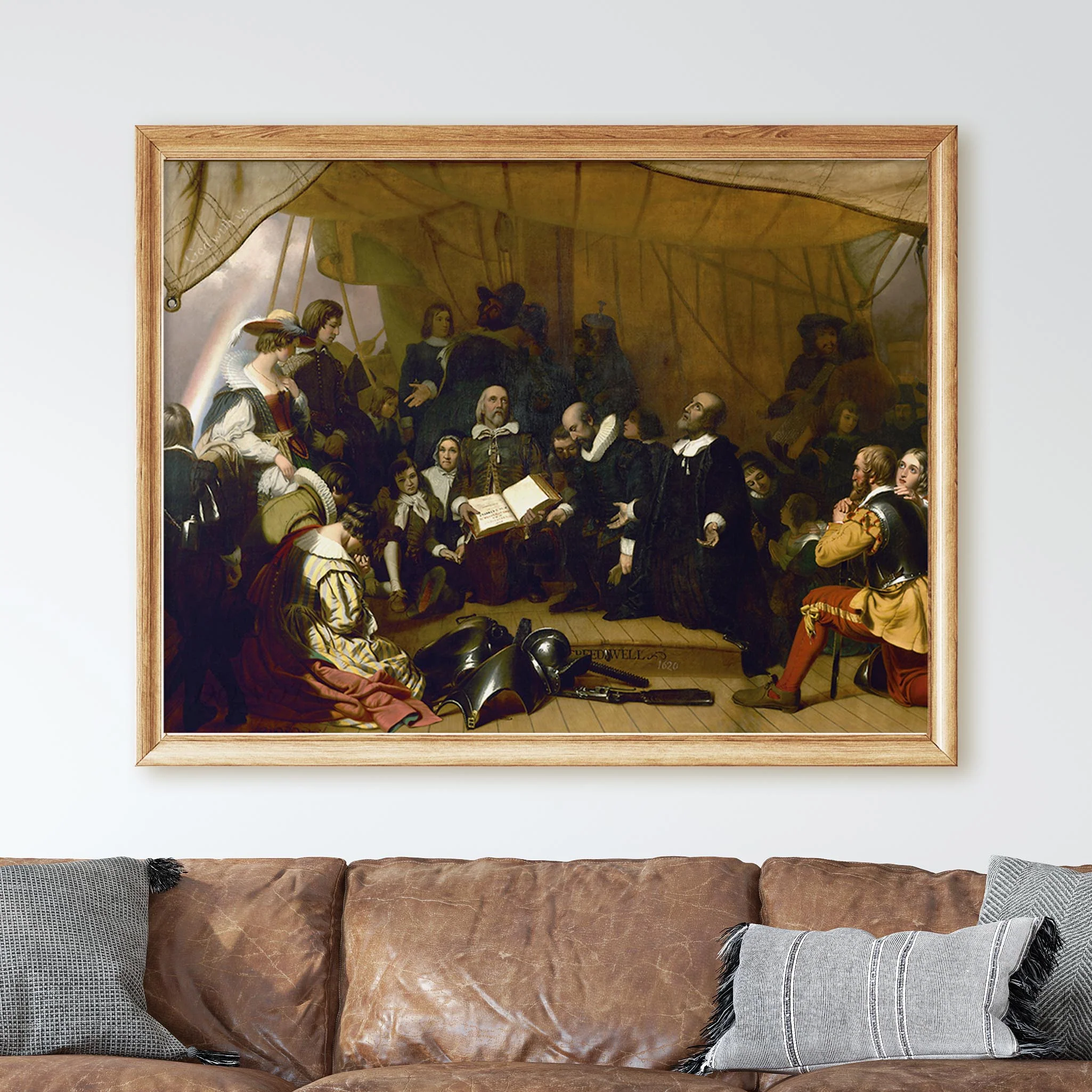 Embarkation Of The Pilgrims - Image 2