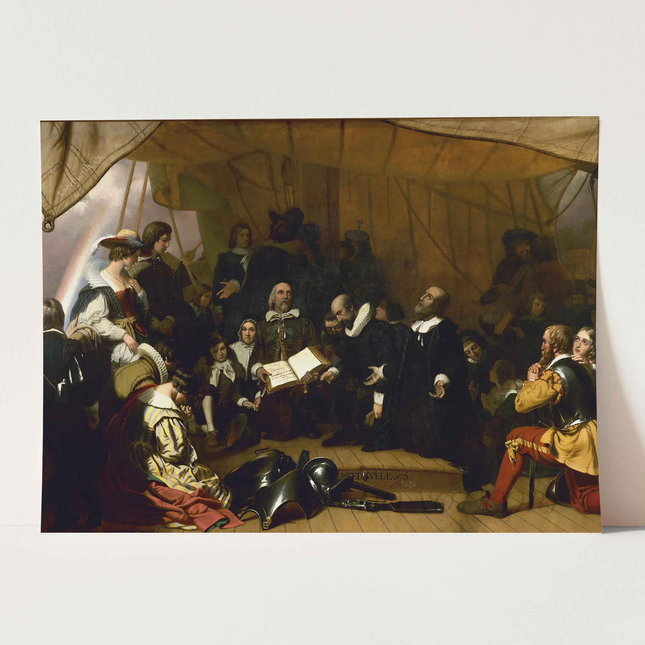 Embarkation Of The Pilgrims - Image 3