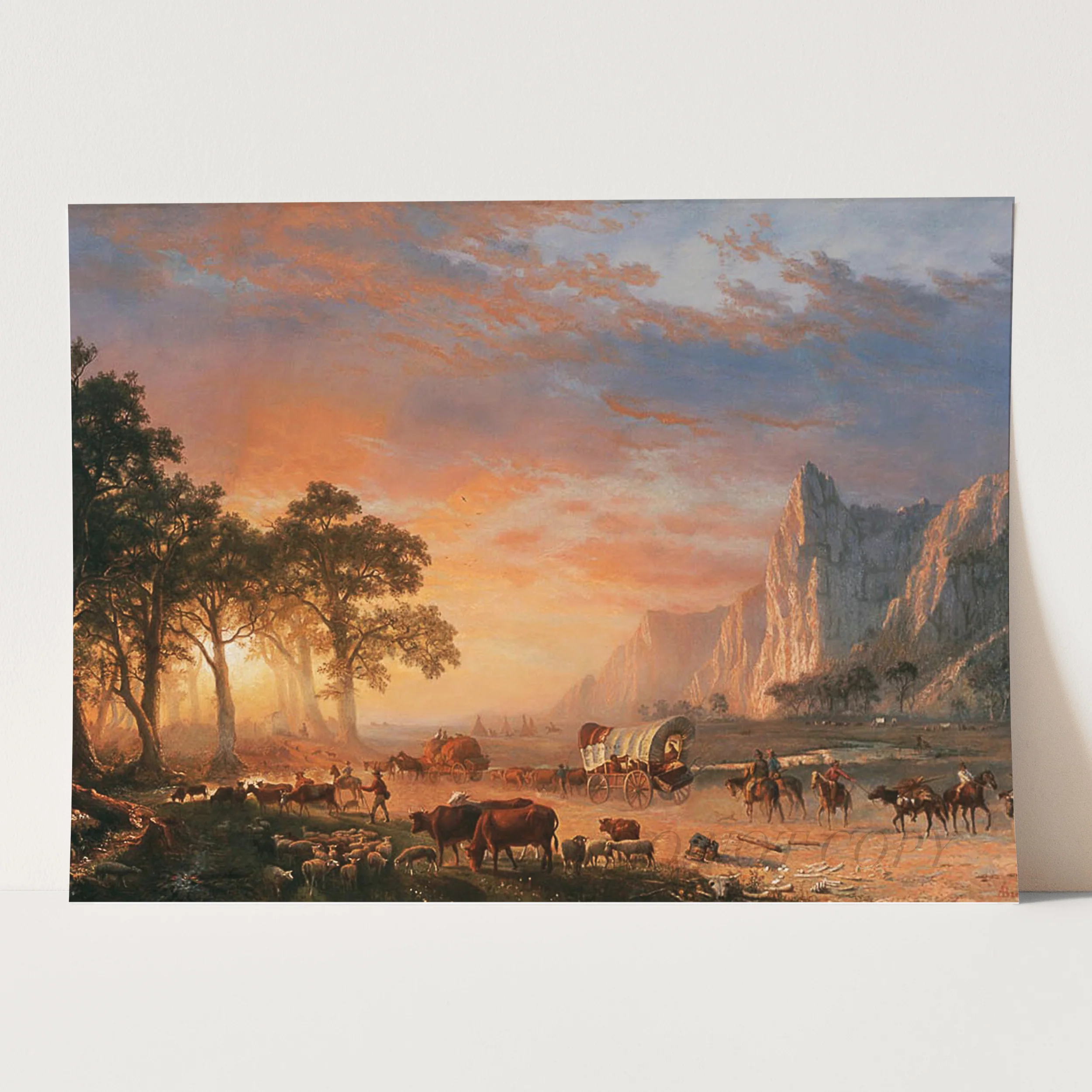 Emigrants Crossing the Plains (1869) by Albert Bierstadt - Image 3