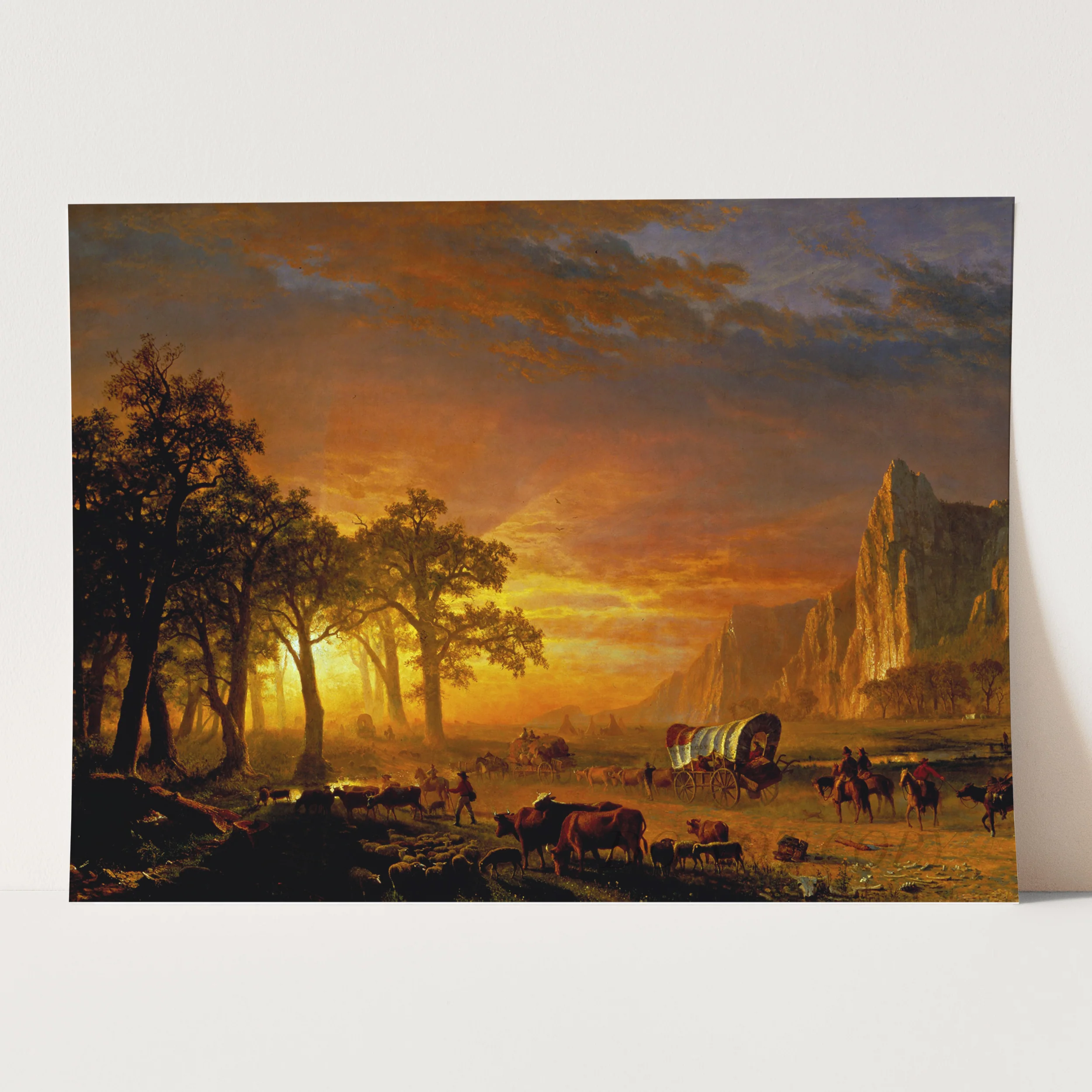 Emigrants Crossing the Plains (1869) by Albert Bierstadt - Image 3