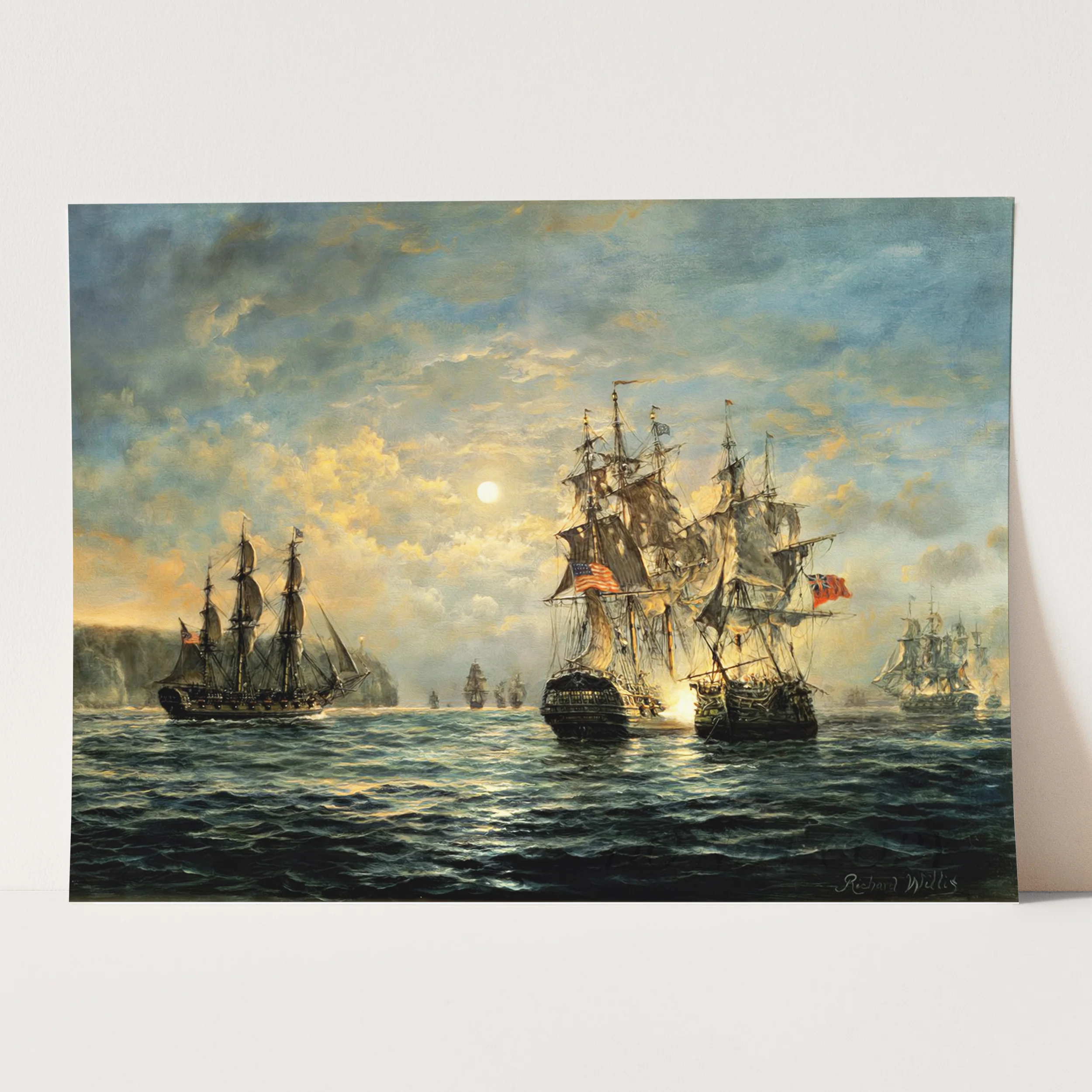 Engagement Between the Bonhomme Richard and the Serapis off Flamborough Head, 1779 - Image 3
