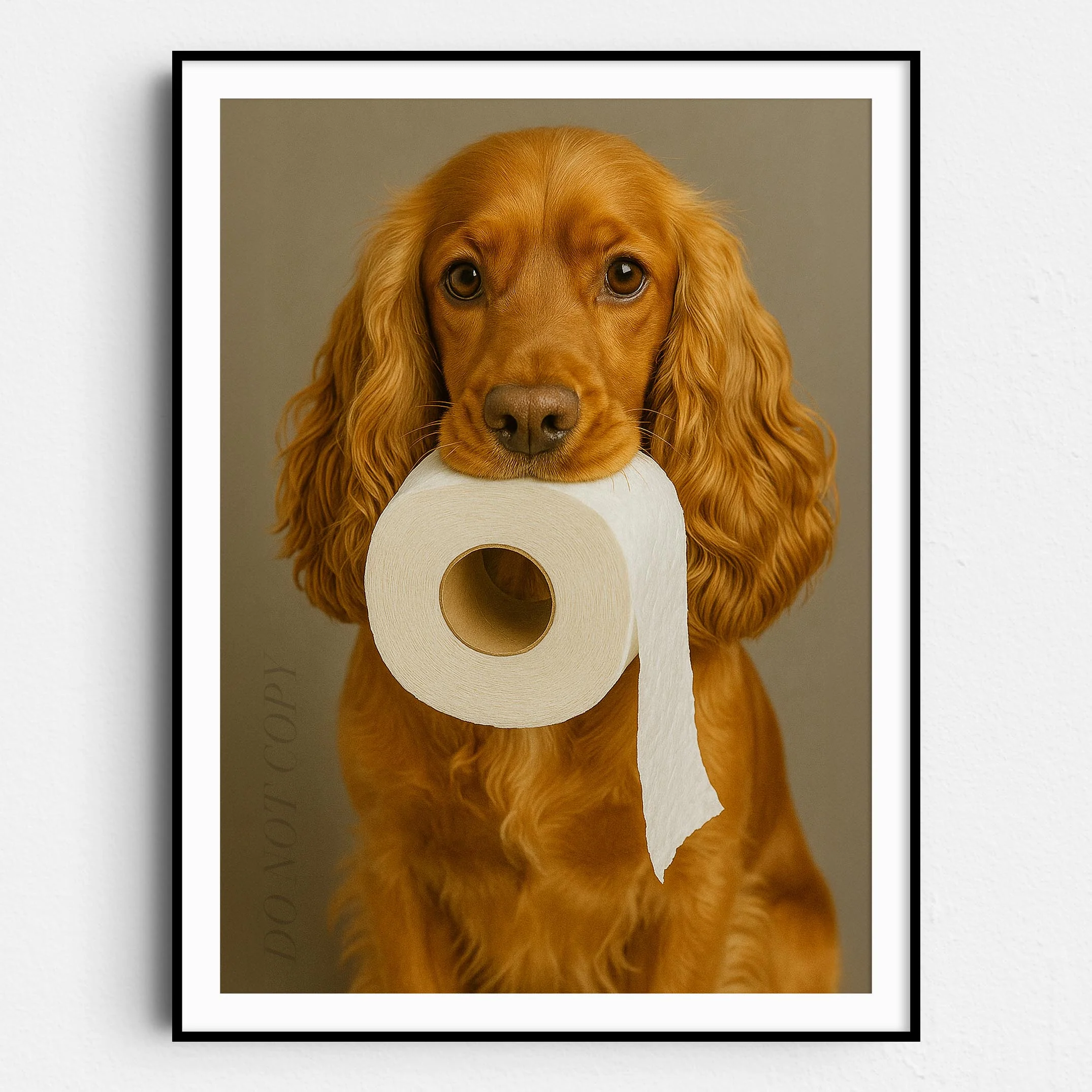 English Cocker Spaniel Dog Toilet Paper