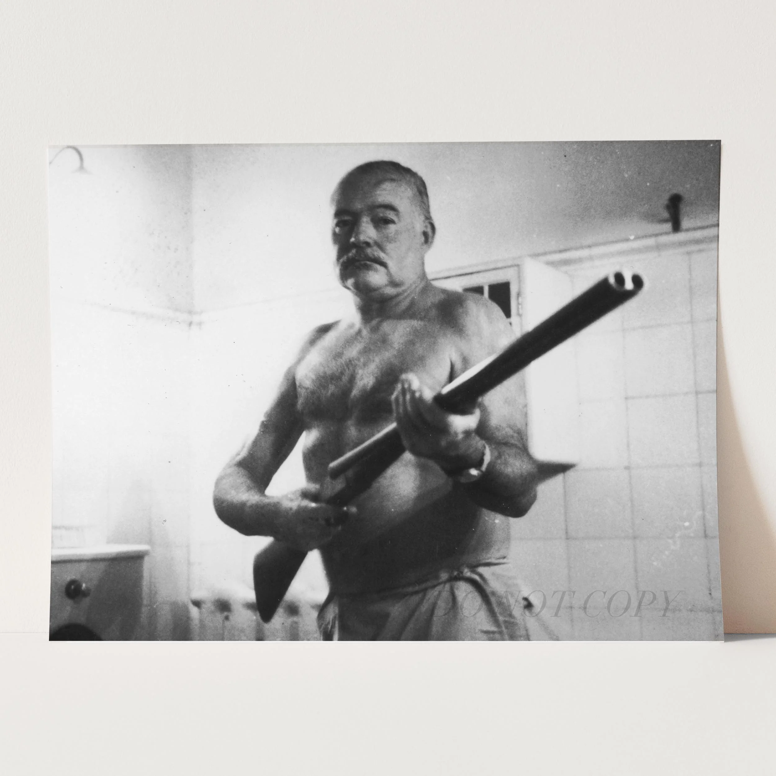 Ernest Hemingway With His Shotgun - Image 3