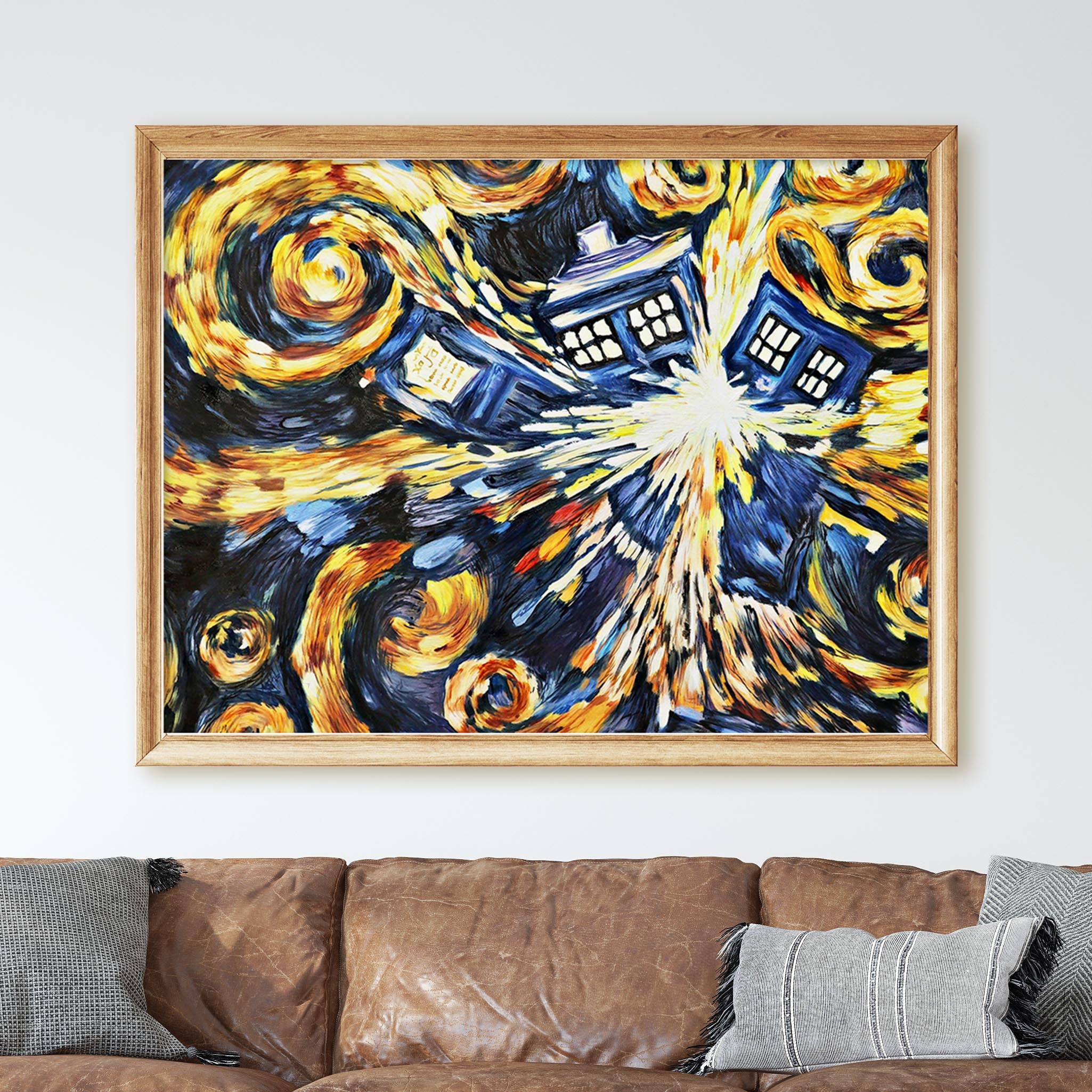 Exploding Tardis Pandorica Opens Blue Box Exploding by Van Gogh - Image 2