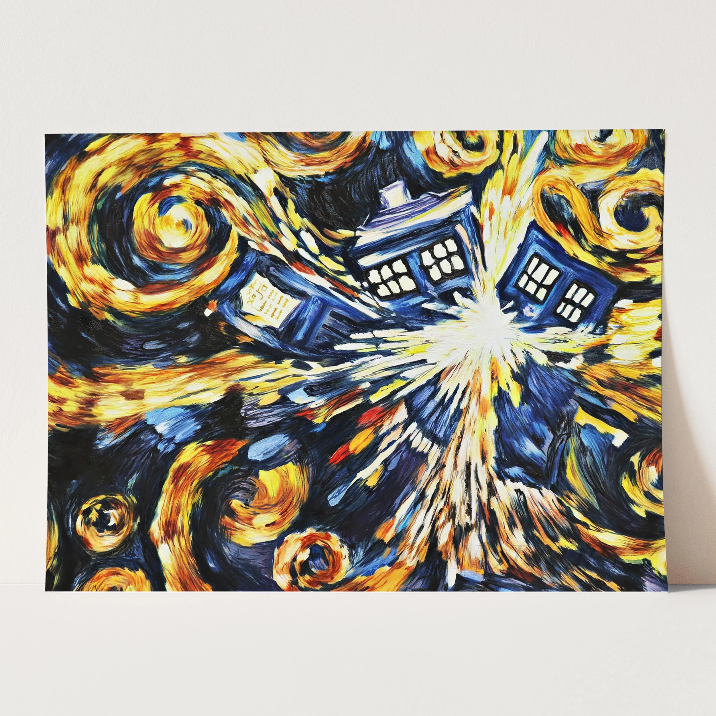 Exploding Tardis Pandorica Opens Blue Box Exploding by Van Gogh - Image 3