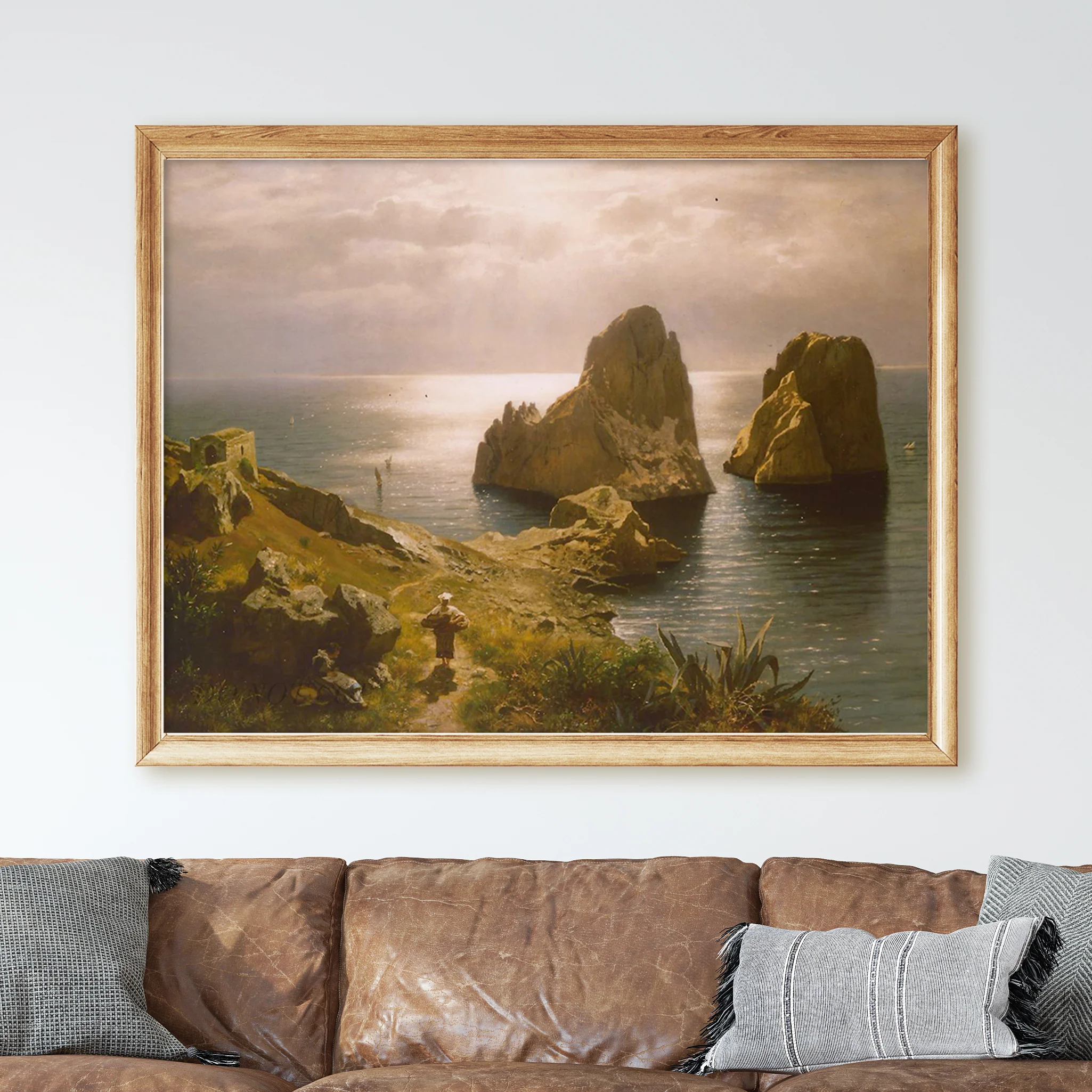 Faraglioni at Capri (1890) by August Wilhelm Leu - Image 2