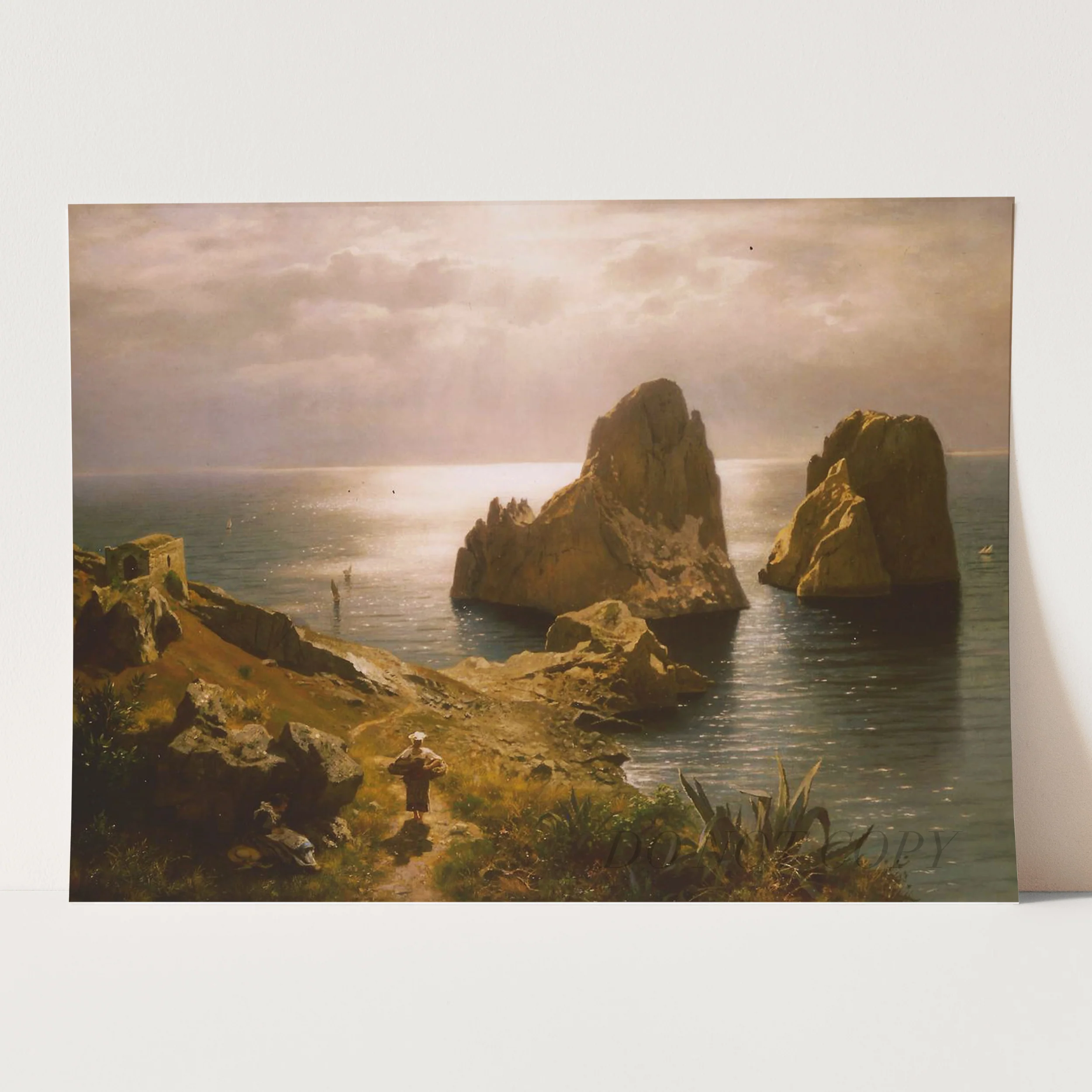 Faraglioni at Capri (1890) by August Wilhelm Leu - Image 3