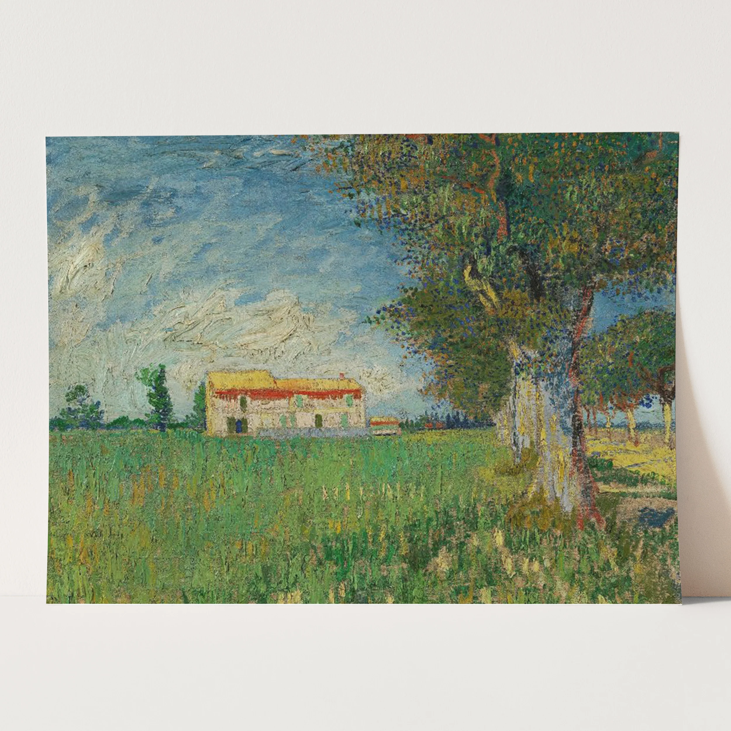 Farmhouse in a Wheatfield (1888) by Van Gogh - Image 3