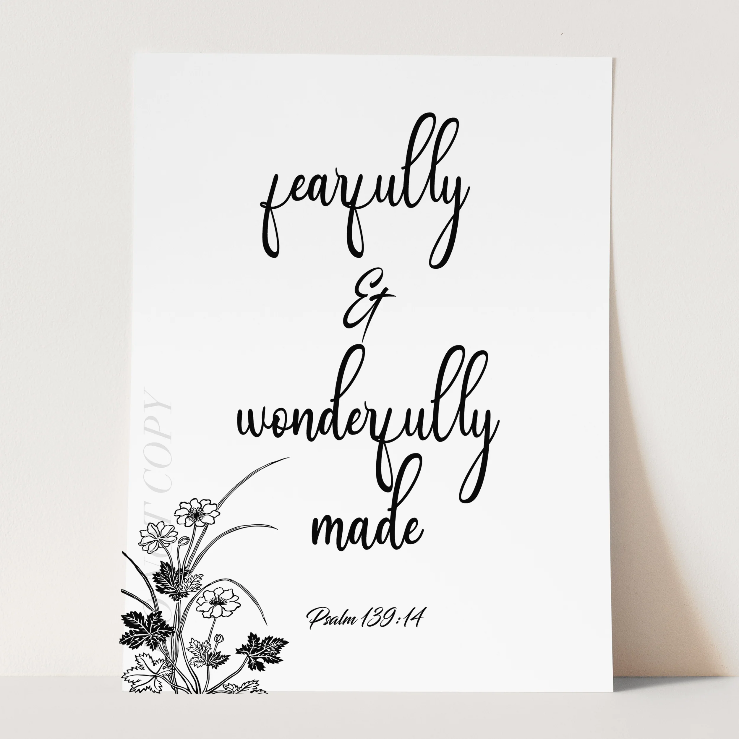 Fearfully And Wonderfully Made - Psalm 139:14 - Image 3