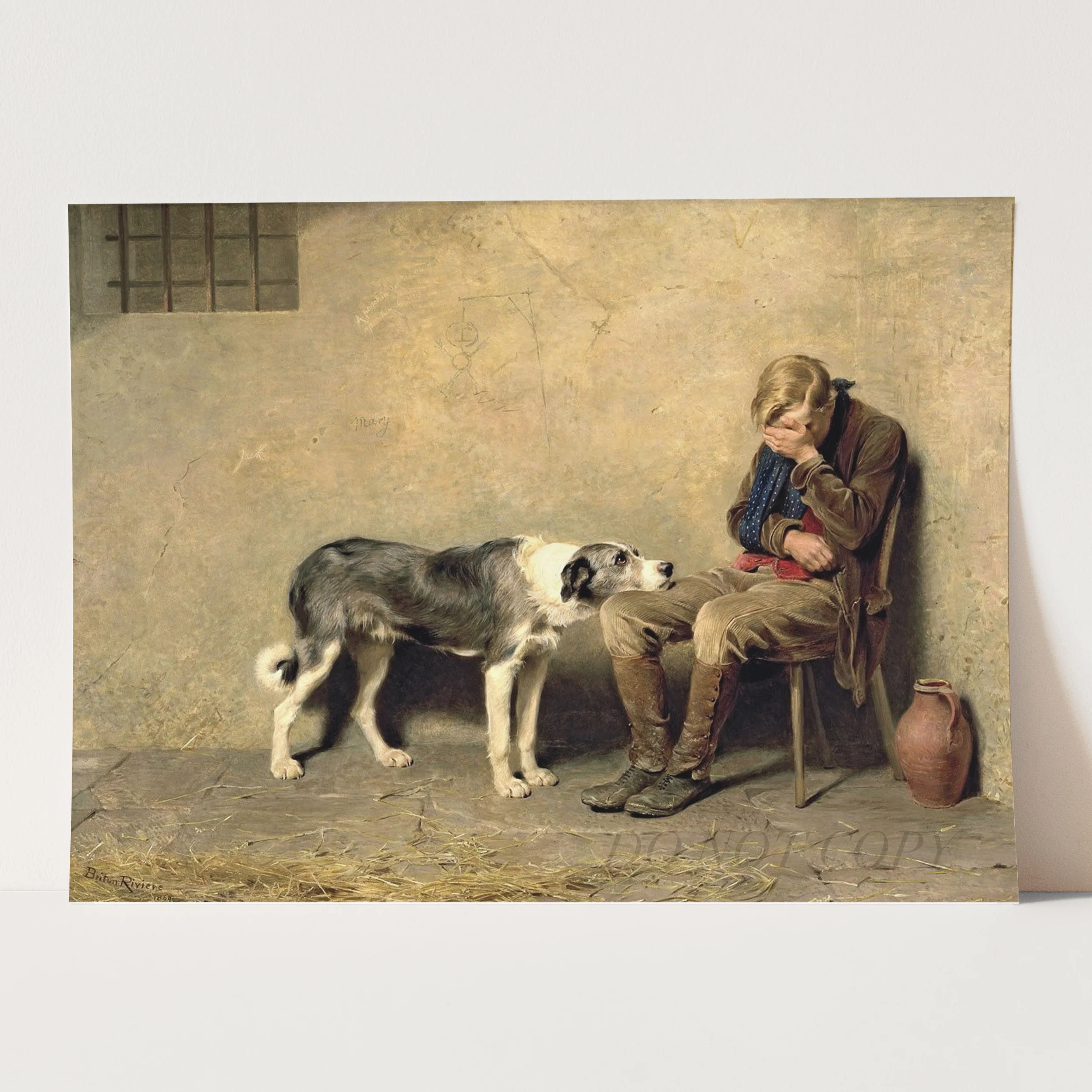 Fidelity, 1869 by Briton Riviere - Image 3