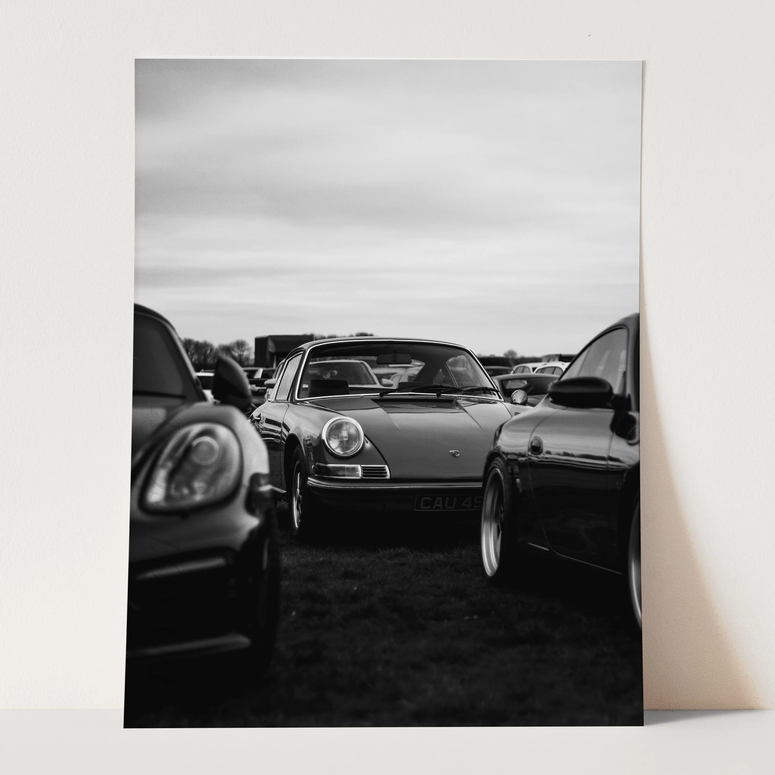Field of Black & White Porsches - Image 3
