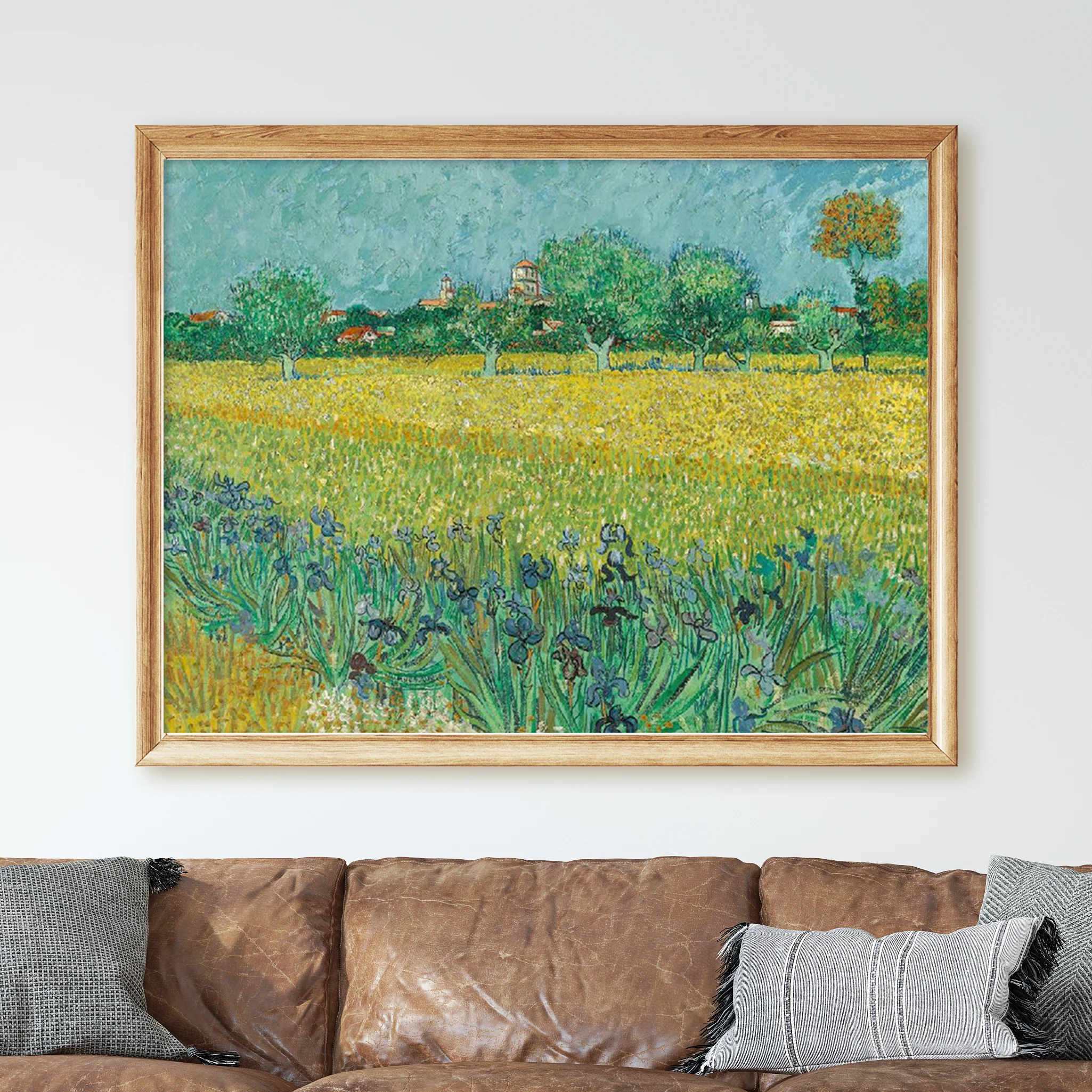Field with Irises near Arles (1888) by Van Gogh - Image 2