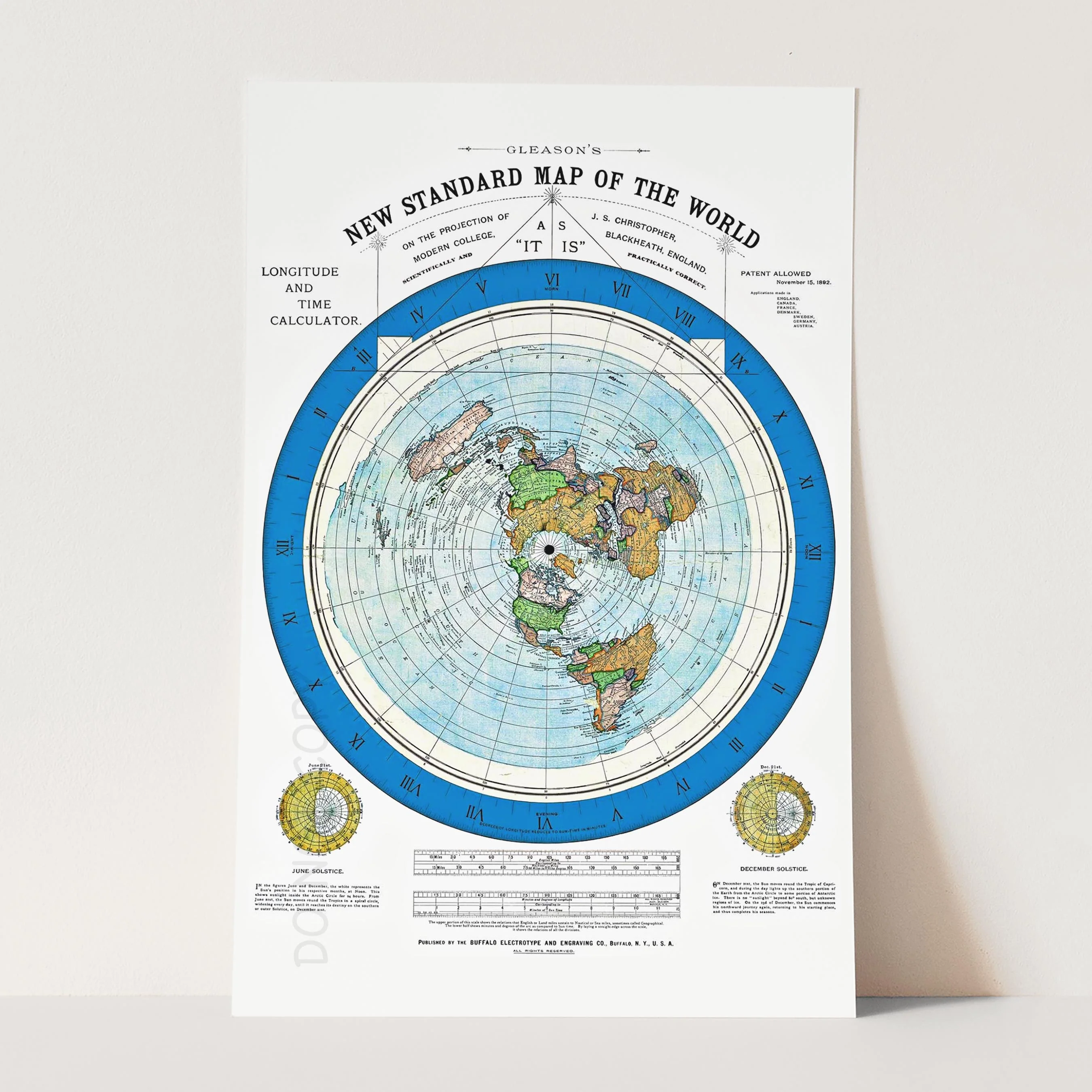 Flat Earth Map 1892 - Image 3