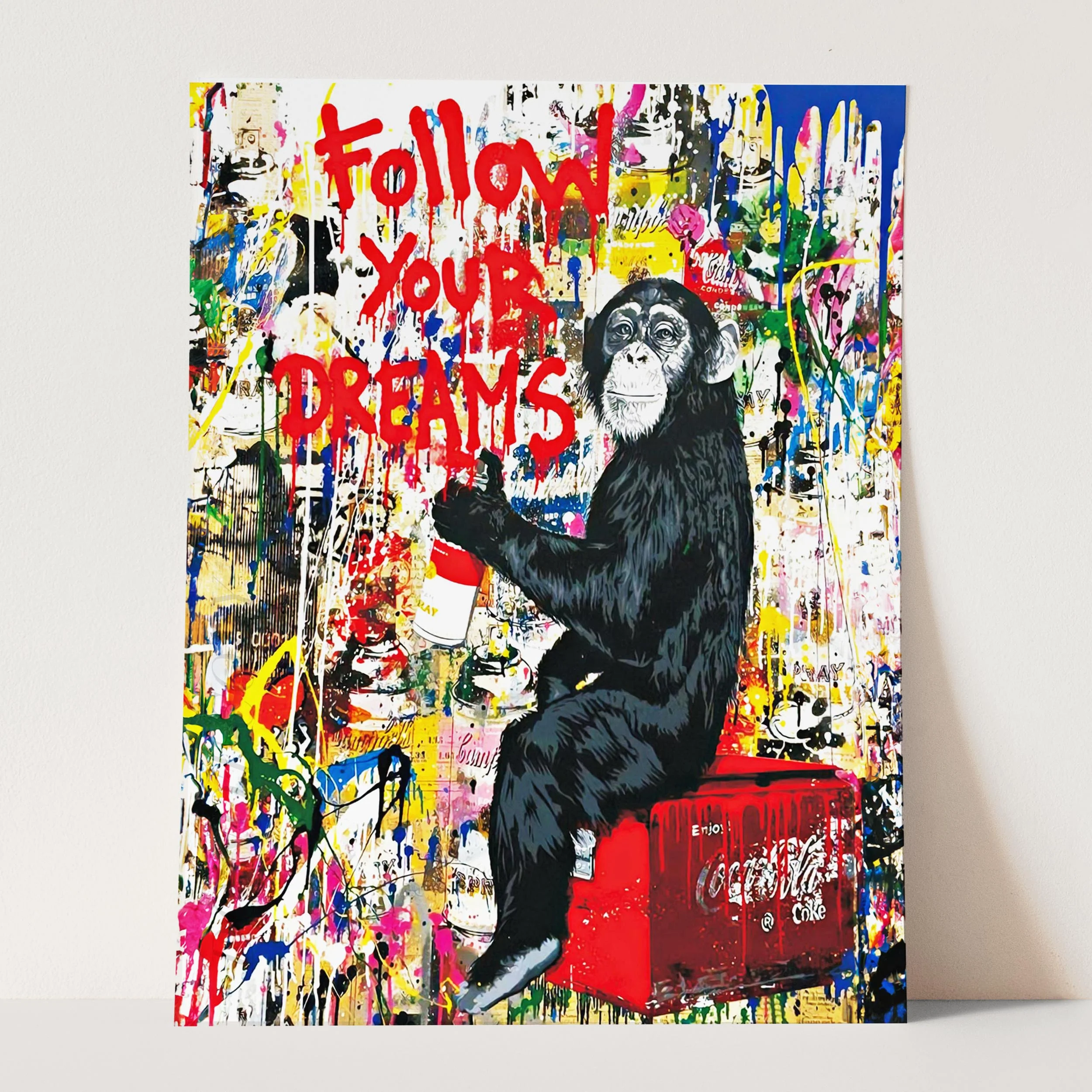 Follow Your Dreams Banksy Monkey - Image 3