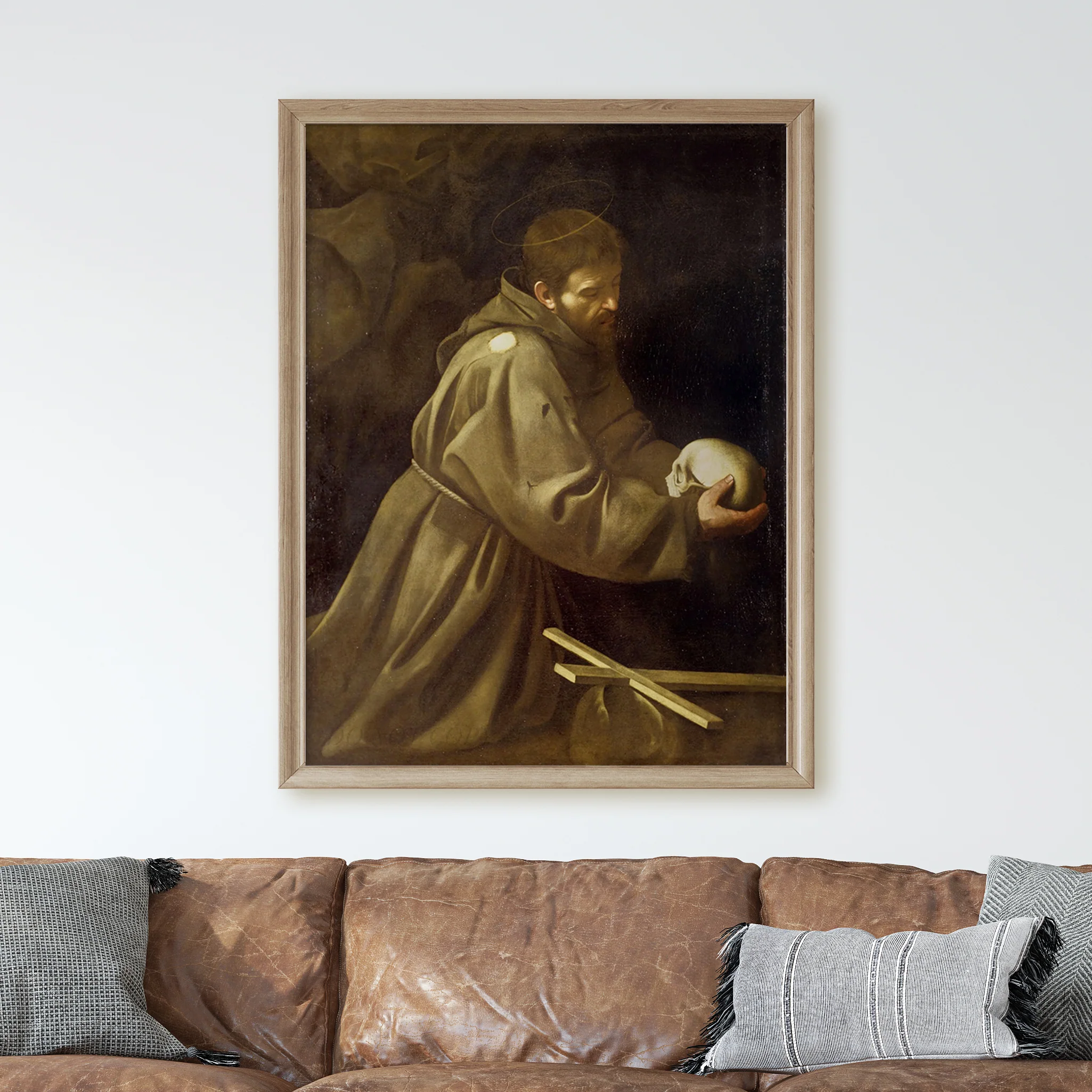 Francis In Prayer by Caravaggio - Image 2