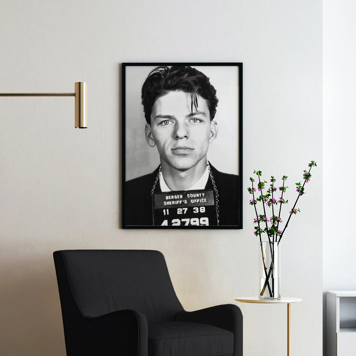 Frank Sinatra Famous Prison Mugshot - Image 2