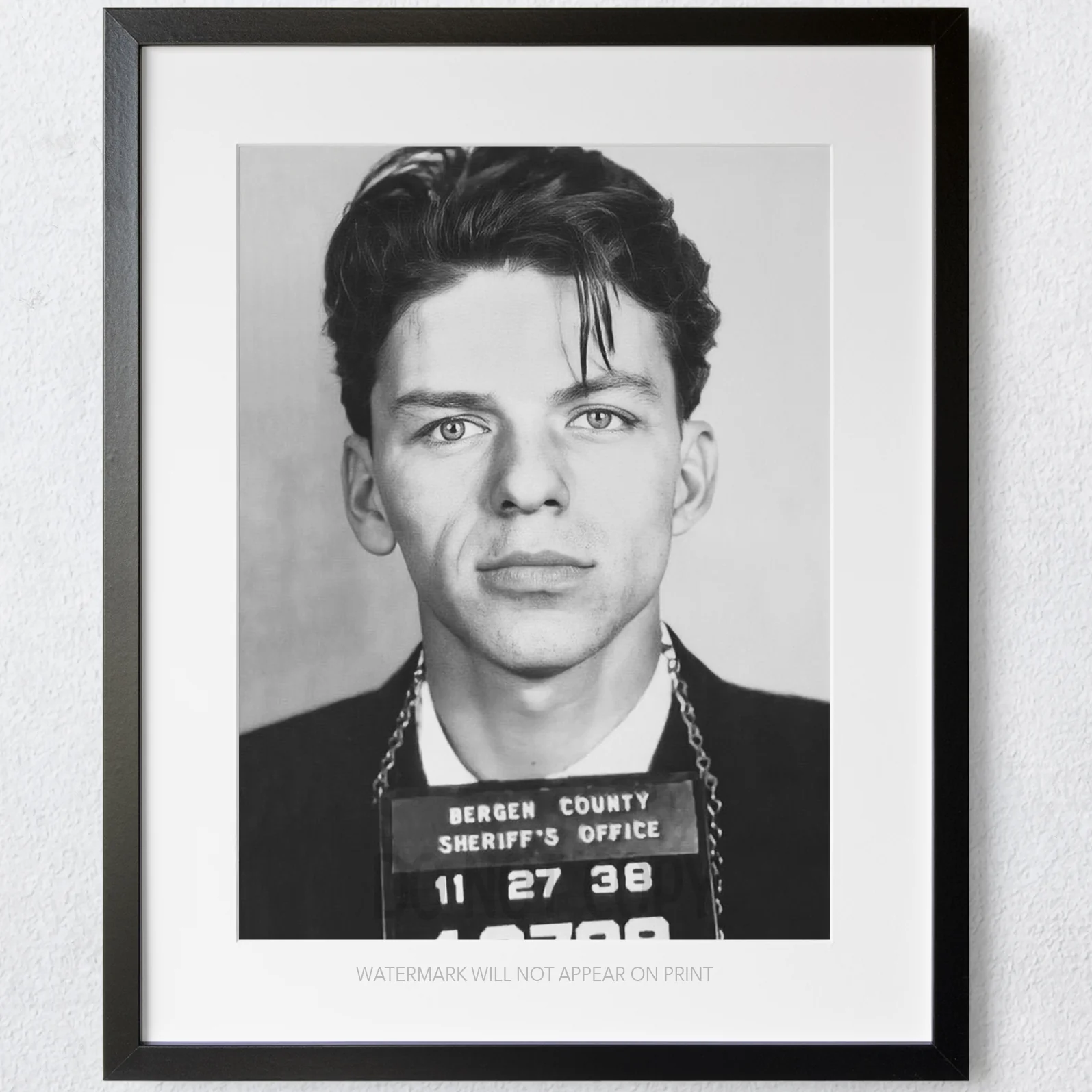 Frank Sinatra Famous Prison Mugshot - Image 3