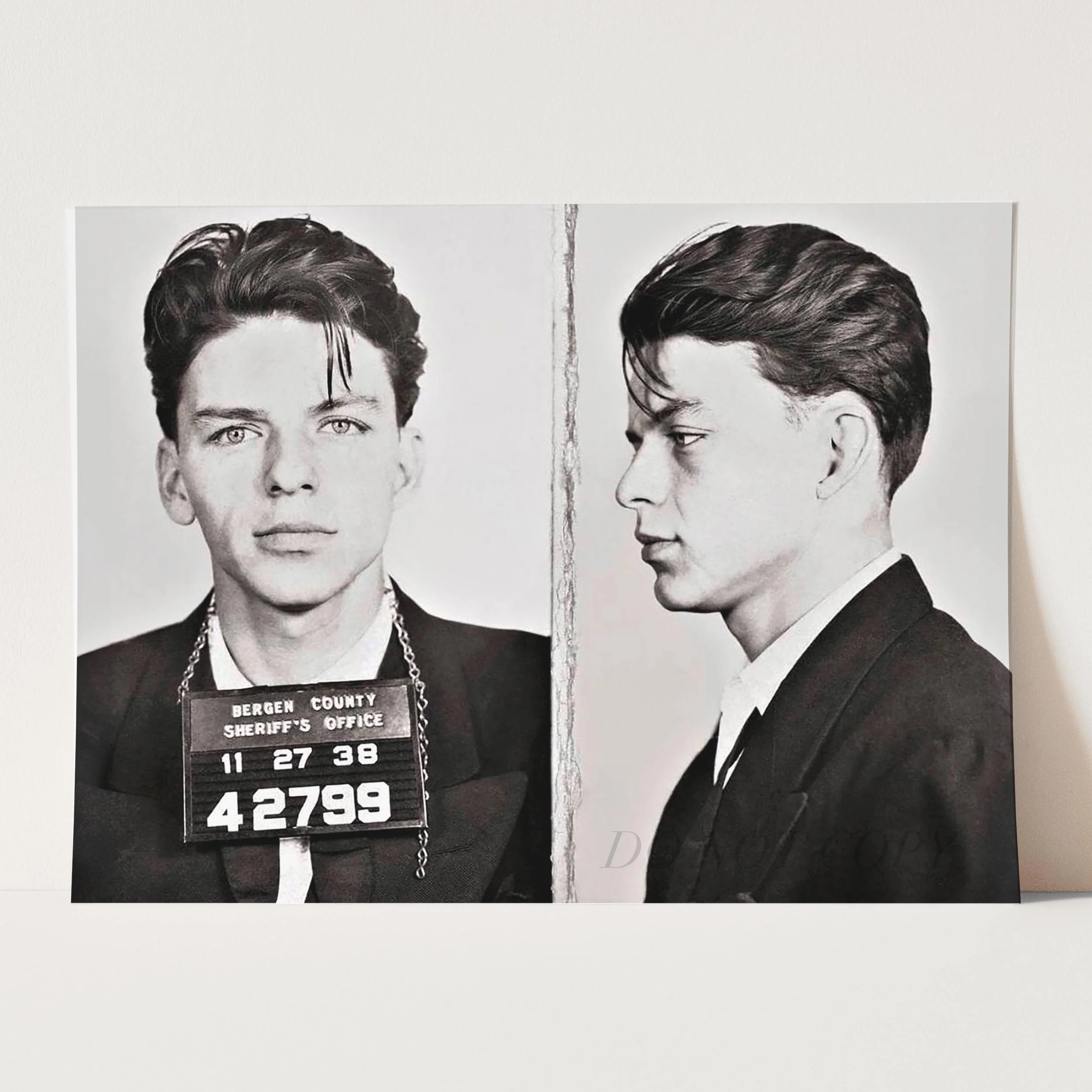 Frank Sinatra Prison Mug Shots - Image 5