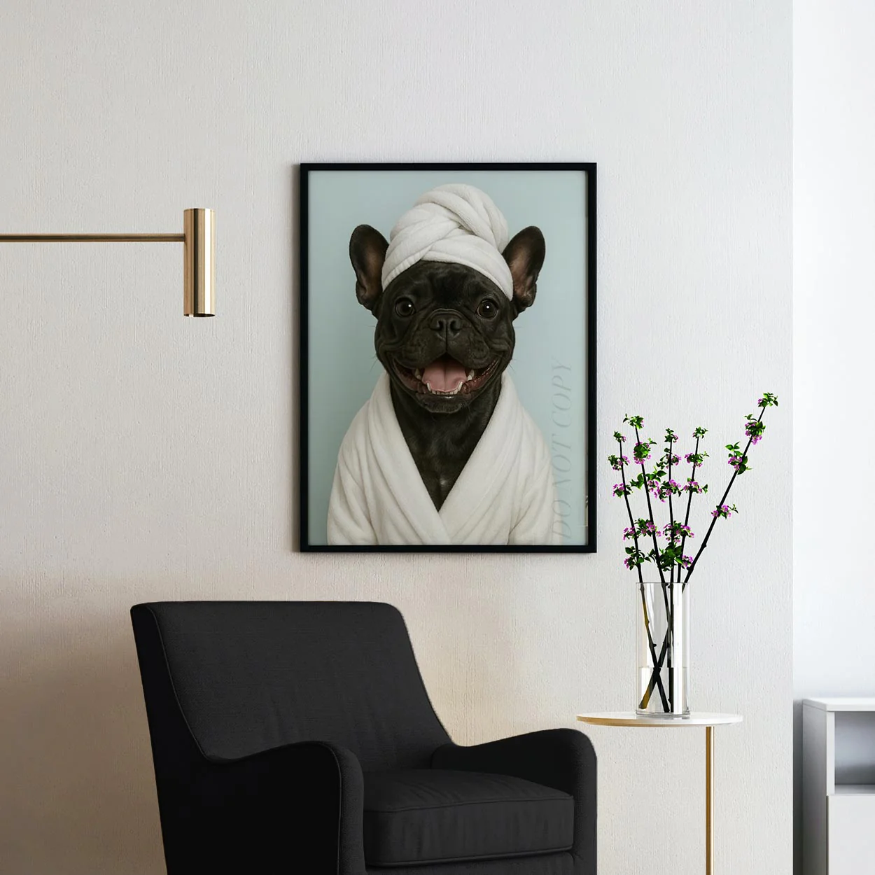 French Bulldog Bath Towel - Image 2
